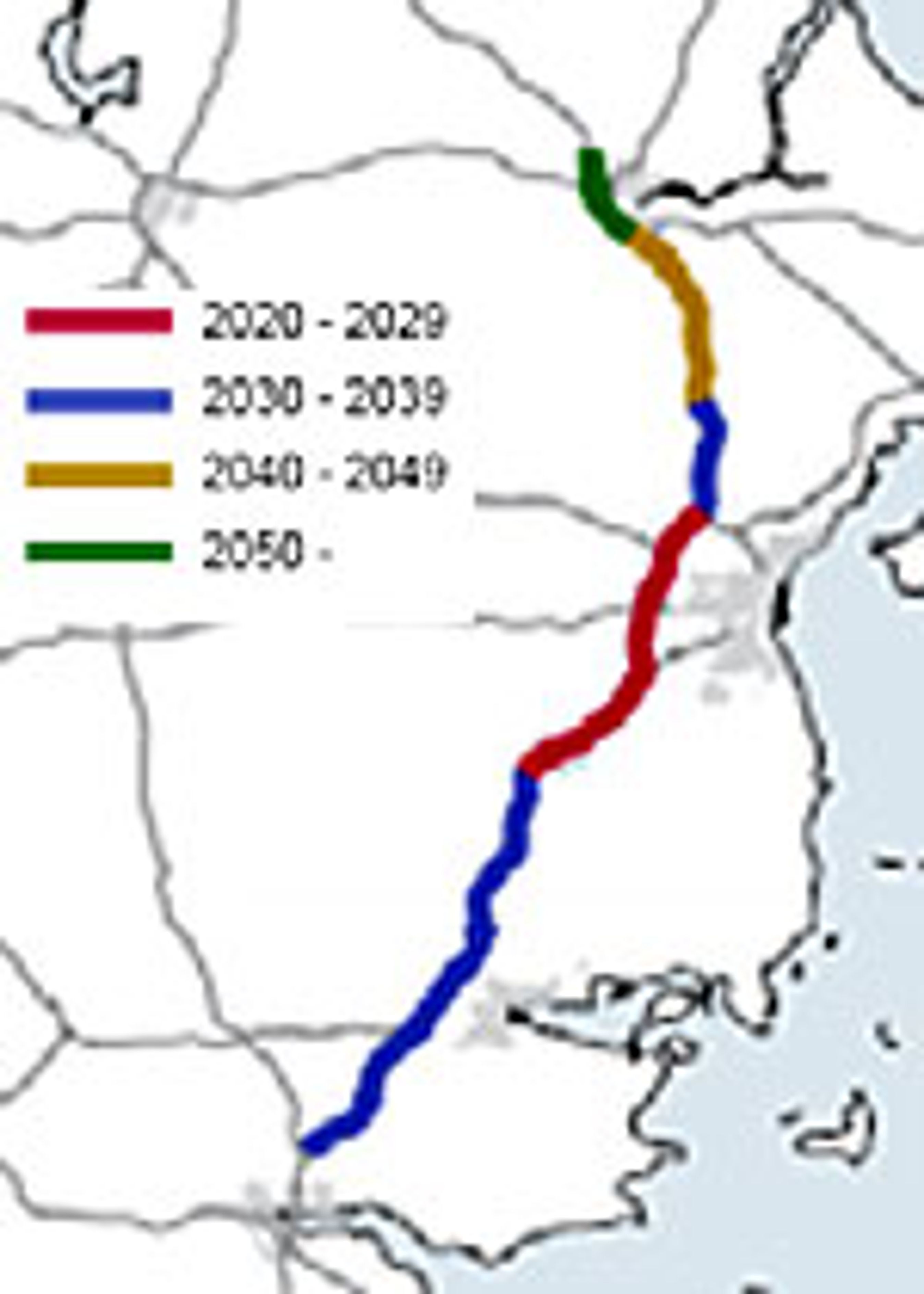 På disse strækninger af E45 i Østjylland vil der opstå "kritisk trængsel" i de nævnte perioder, hvis motorvejen ikke udbygges til 6/8 spor. En Hærvejs-motorvej vil kunne udskyde problemerne i ti år.