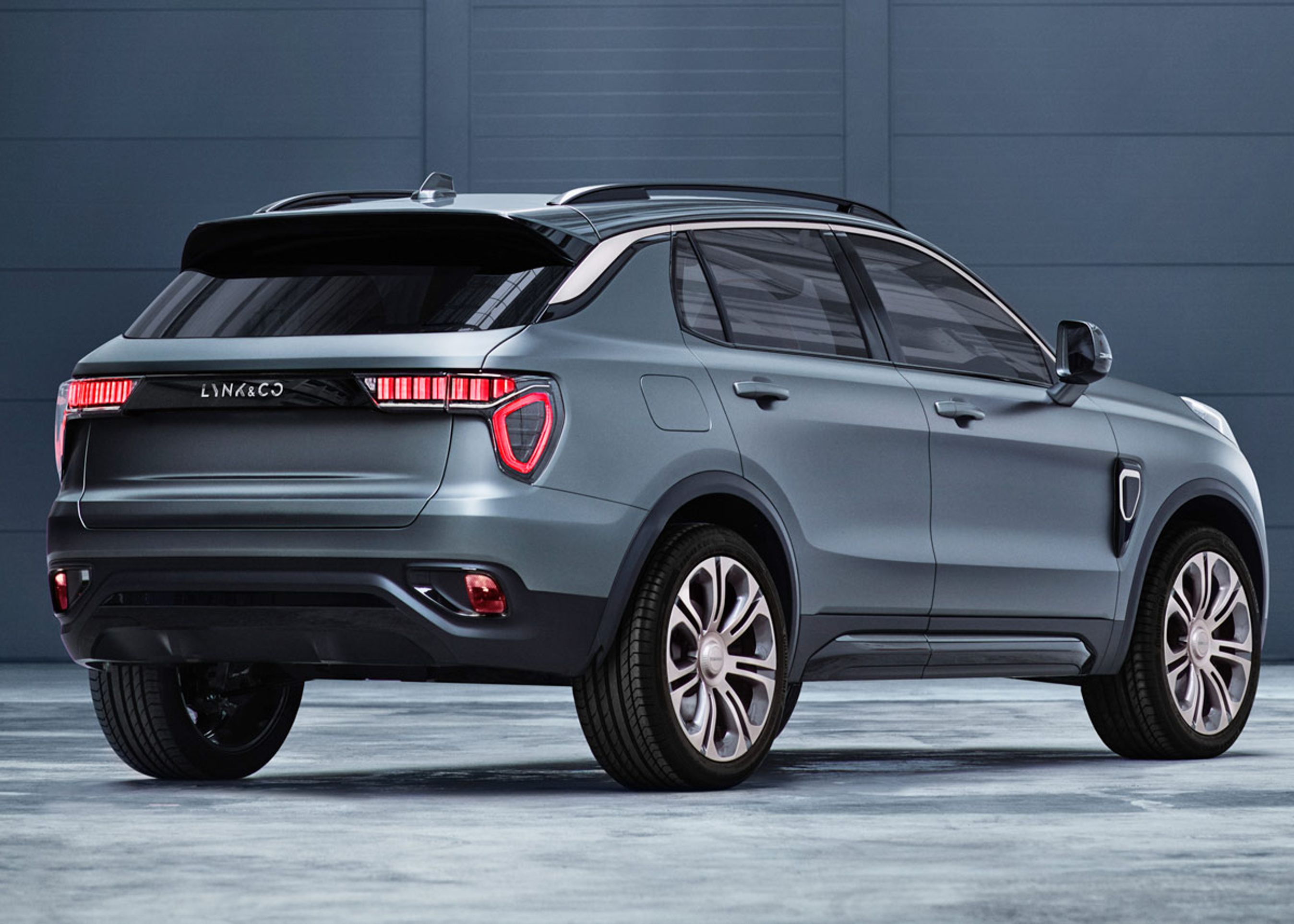 Lynk & co's biler fås i forskellige, færdige dsign- og udstyrsversioner. Her er det en 'City'.