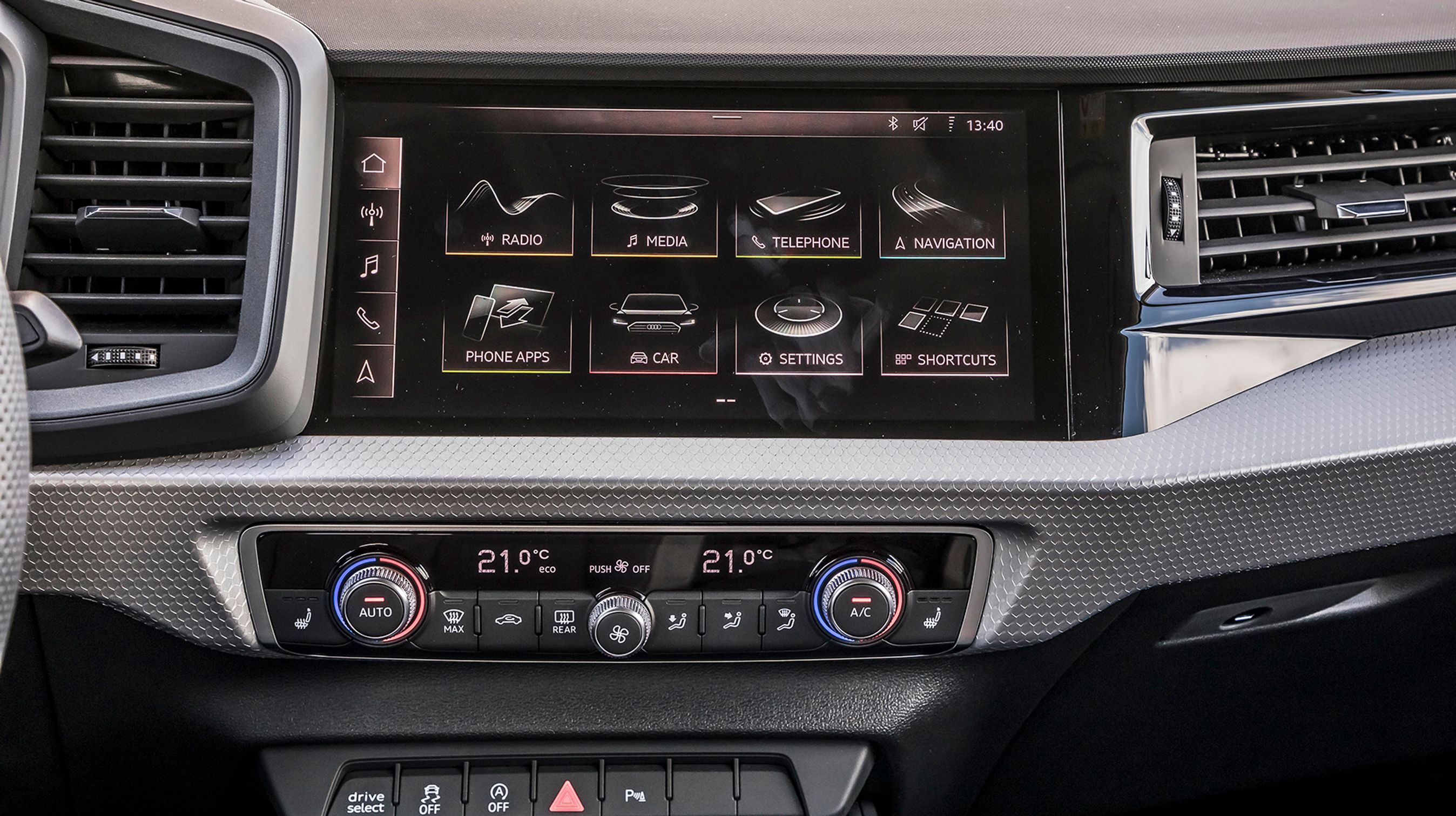 Skærmen fungerer godt.