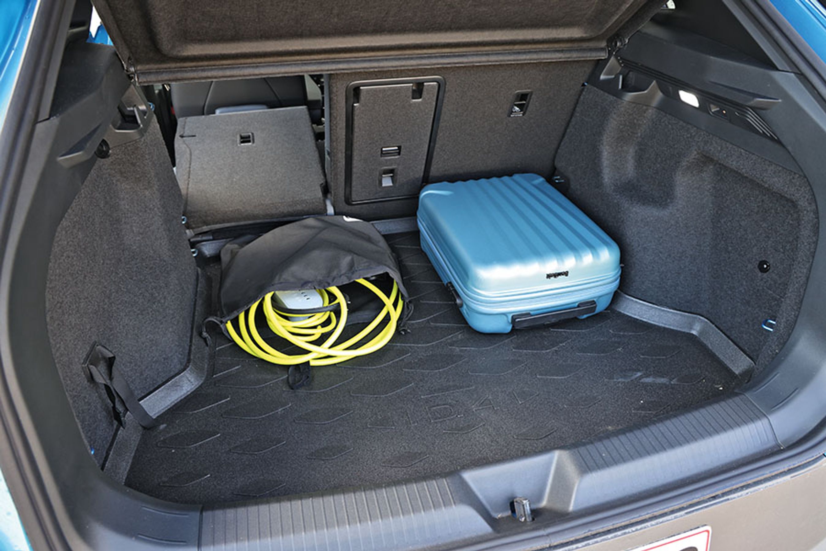 Bagagerummet er med sine 543 liter ganske stort, og det er med til at gøre VW ID.4 til en praktisk bil.