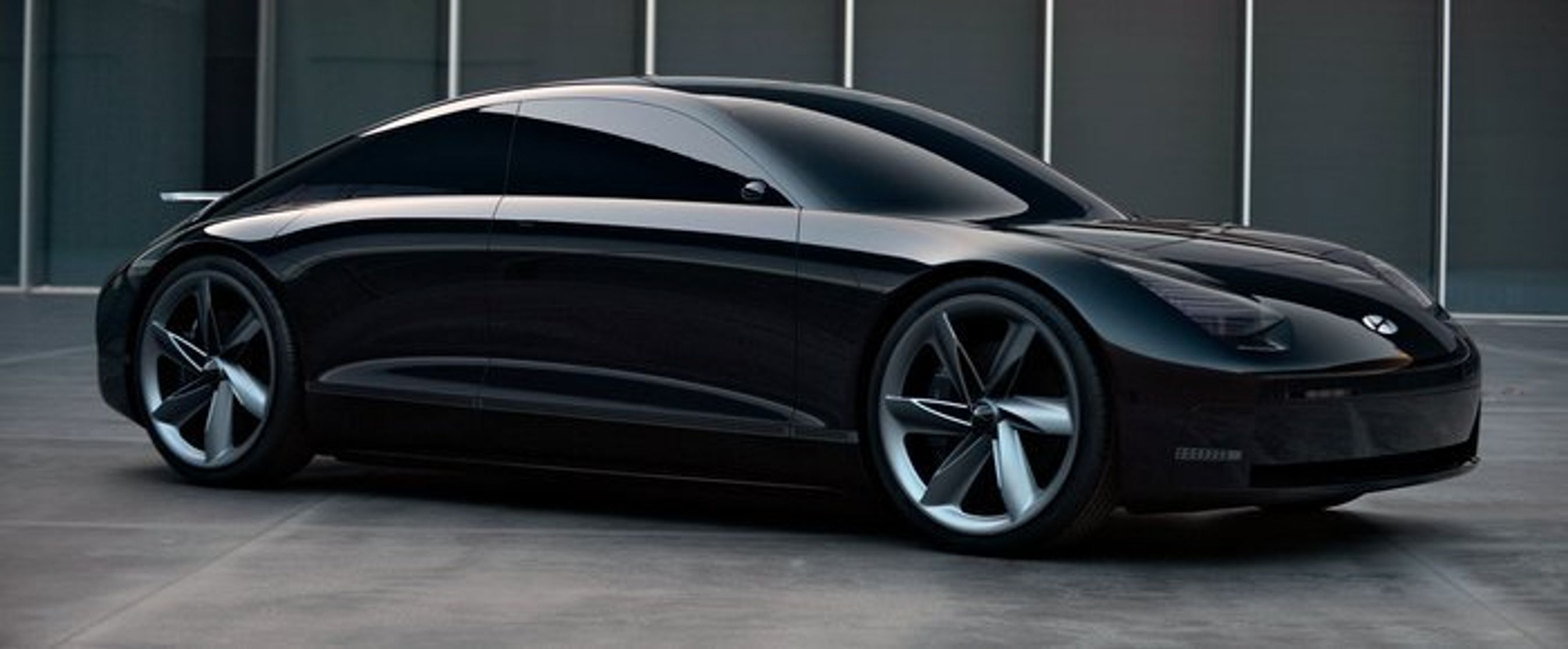 Konceptbilen Hyundai Prophecy har en særdeles aerodynamisk formgivning.