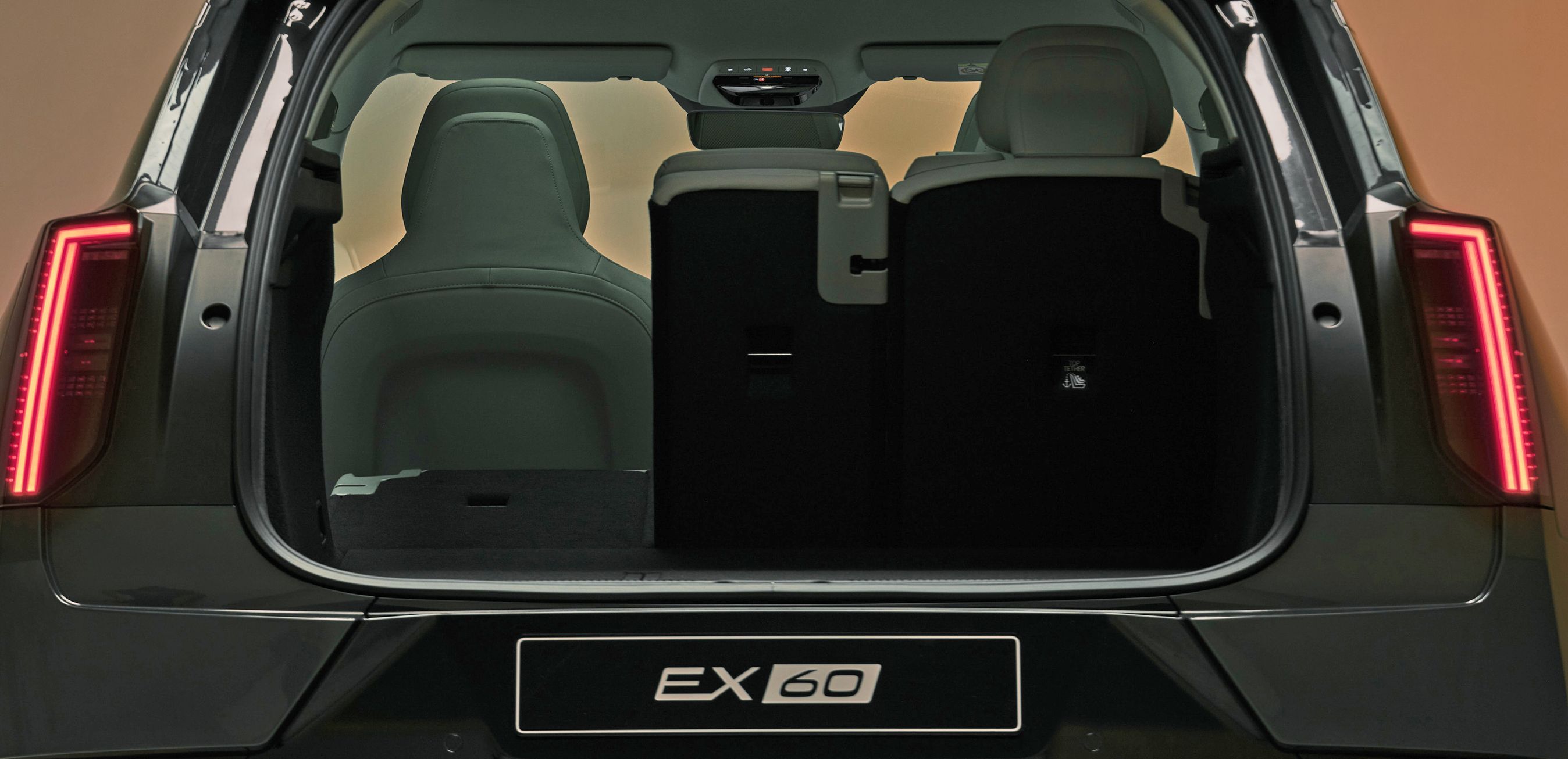 Bagagerummet i Volvo EX60.