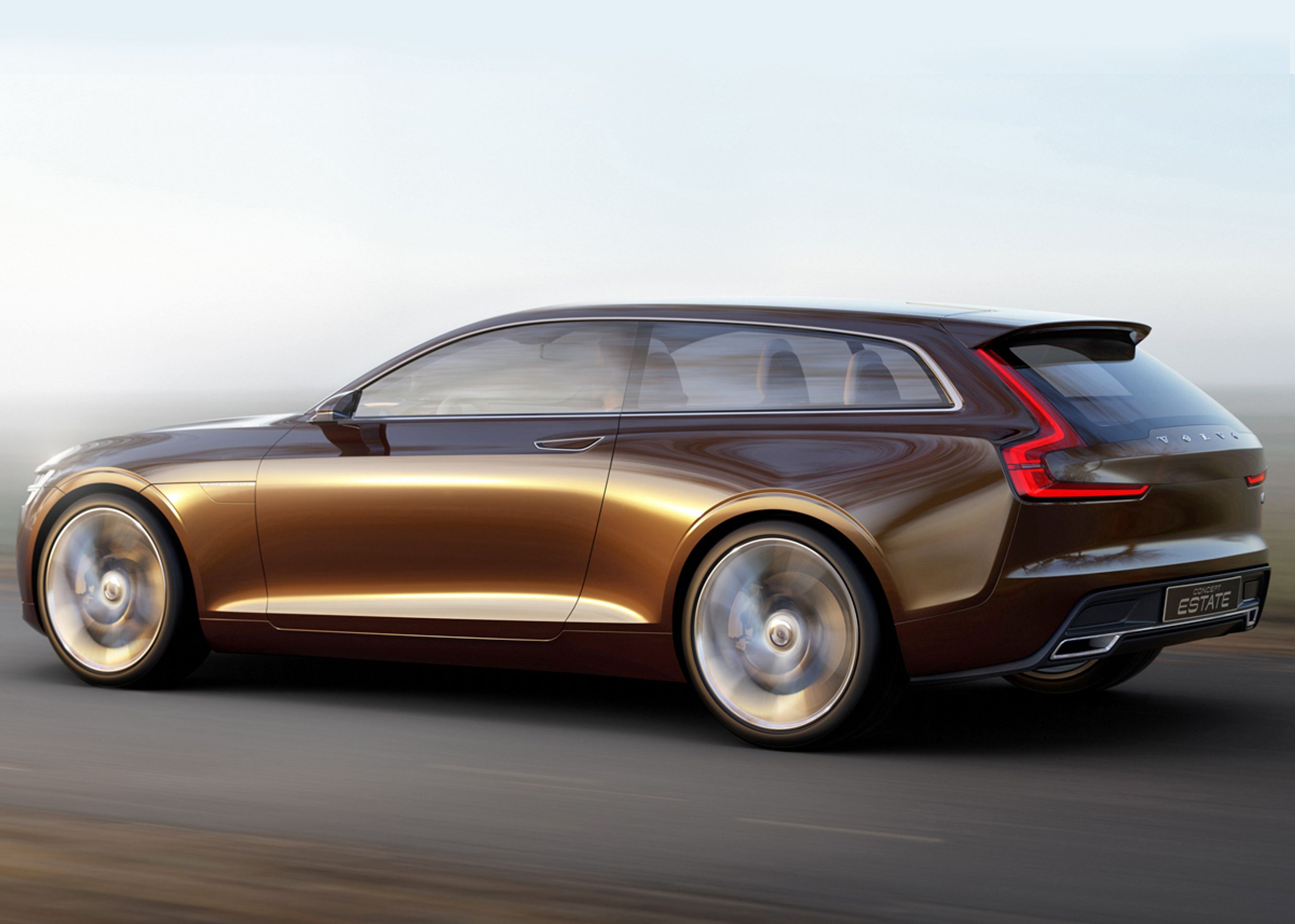 Concept Estate er en stor bil med lang motorhjelm. Konceptbilen har kun to sidedøre for at fremhæve det sportslige og emotionelle.