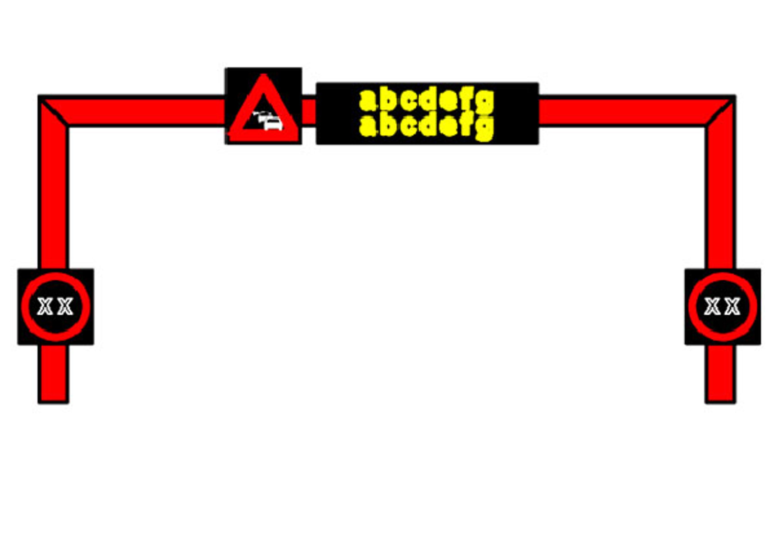 Sådan kommer de nye portaltavler omkring Limfjordstunnelen til at se ud.