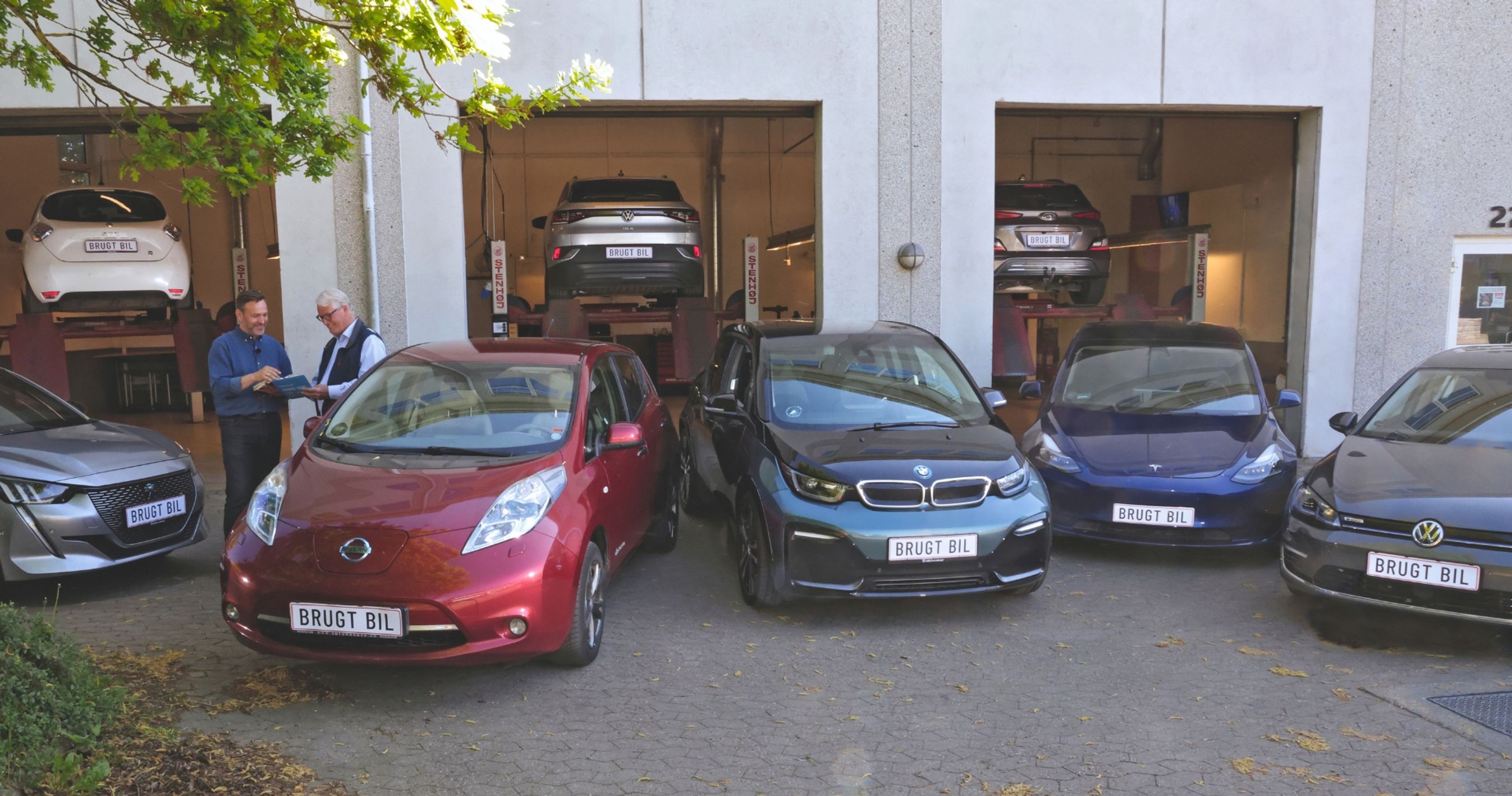 8 brugte elbiler til test/gennemgang hos FDM