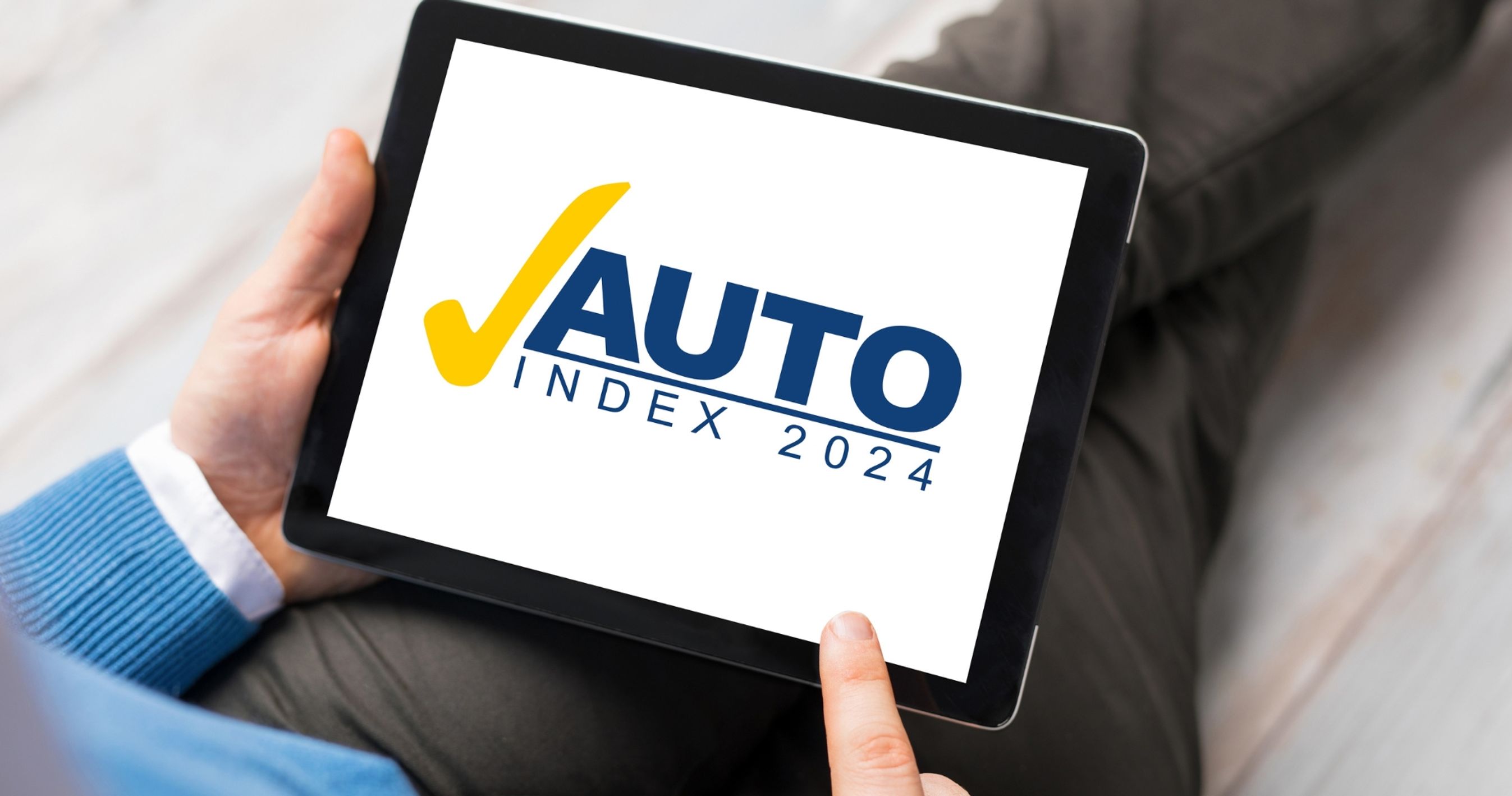 AutoIndex-logo i skærm på Ipad