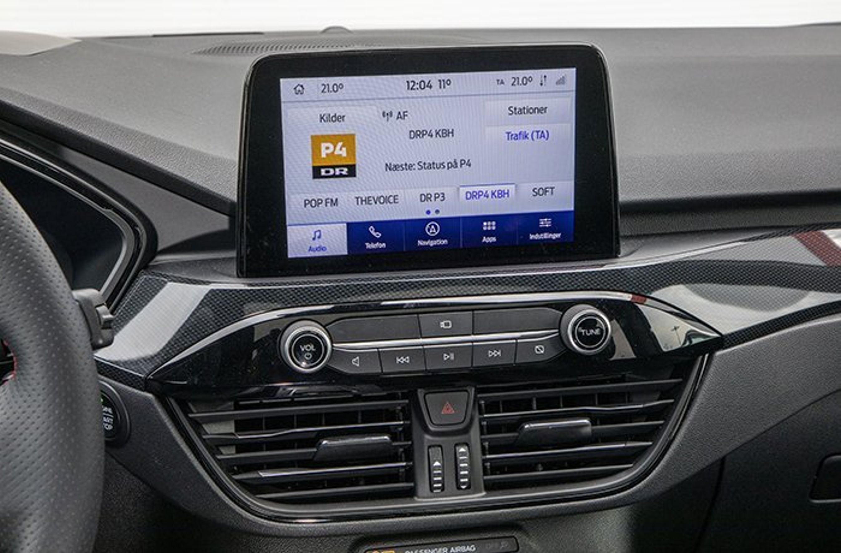 Ford Kuga PHEV skærm