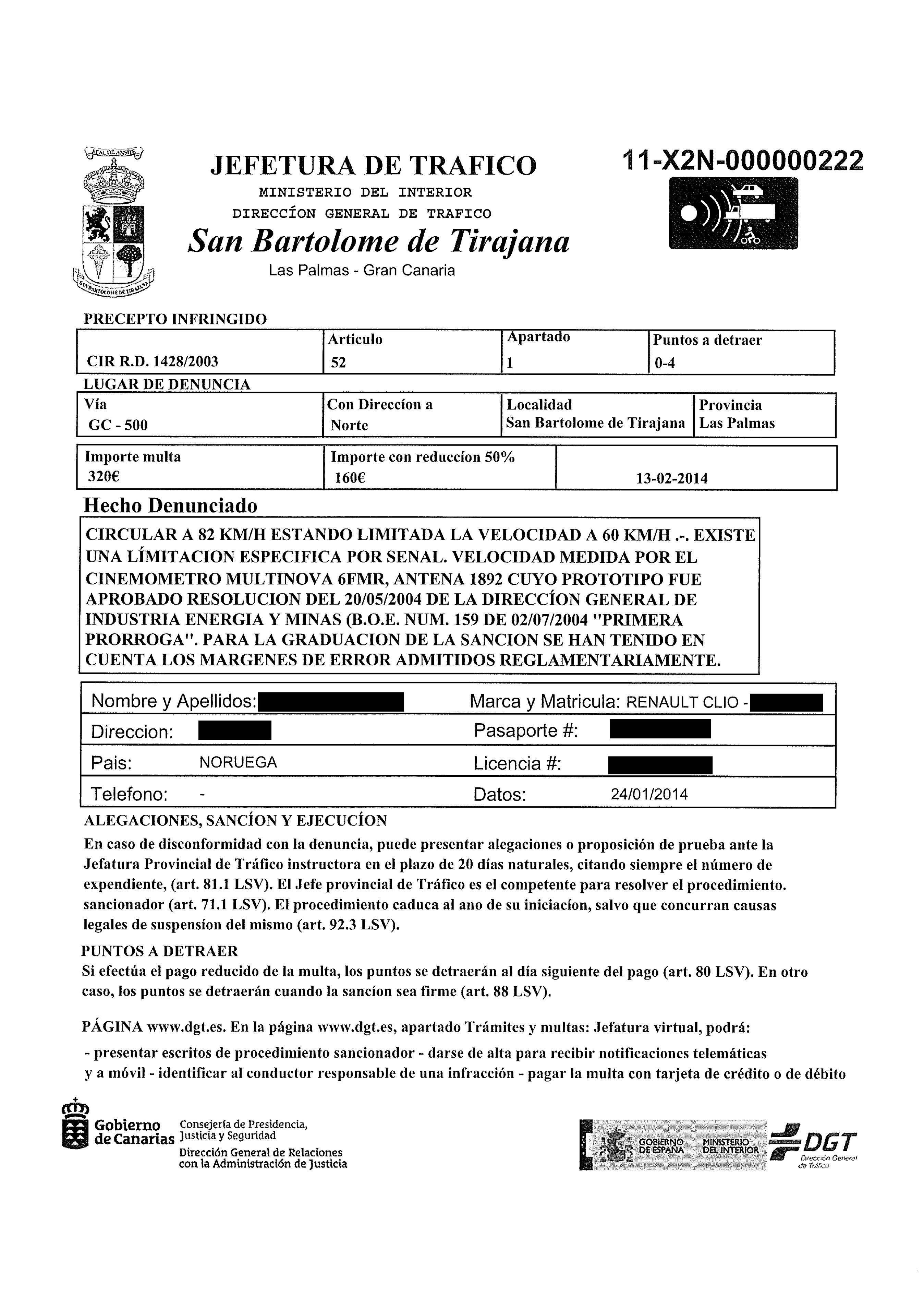 Umiddelbart ligner den til forveksling en rigtig bøde, men den er falsk