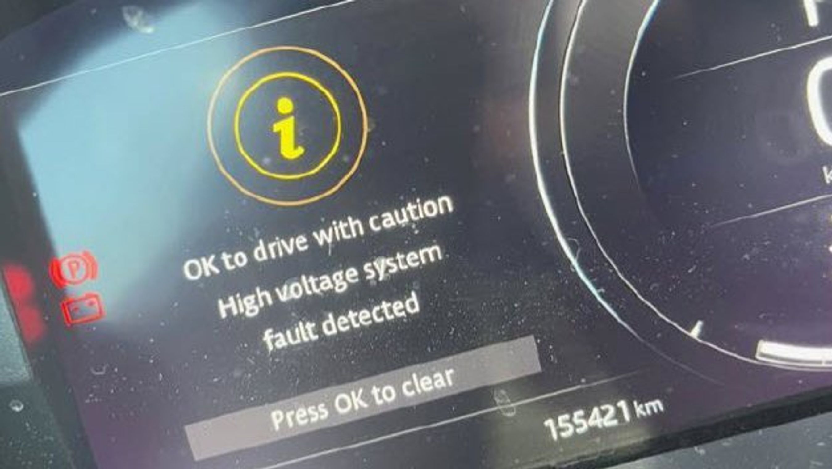 Fejlmeddelelse på skærm