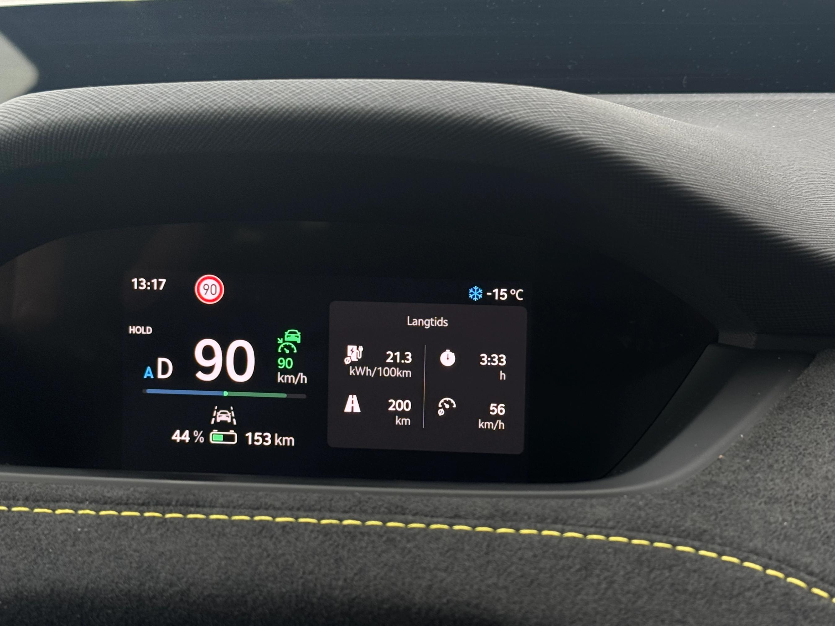 Instrumenthus på en Skoda.