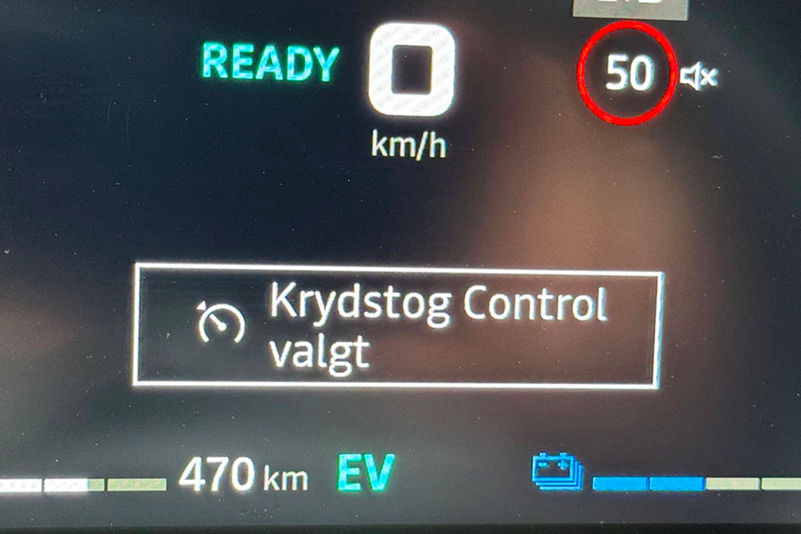 Dacia har været noget sjusket med oversættelsen til dansk. Dette skal f.eks. betyde fartpilot.