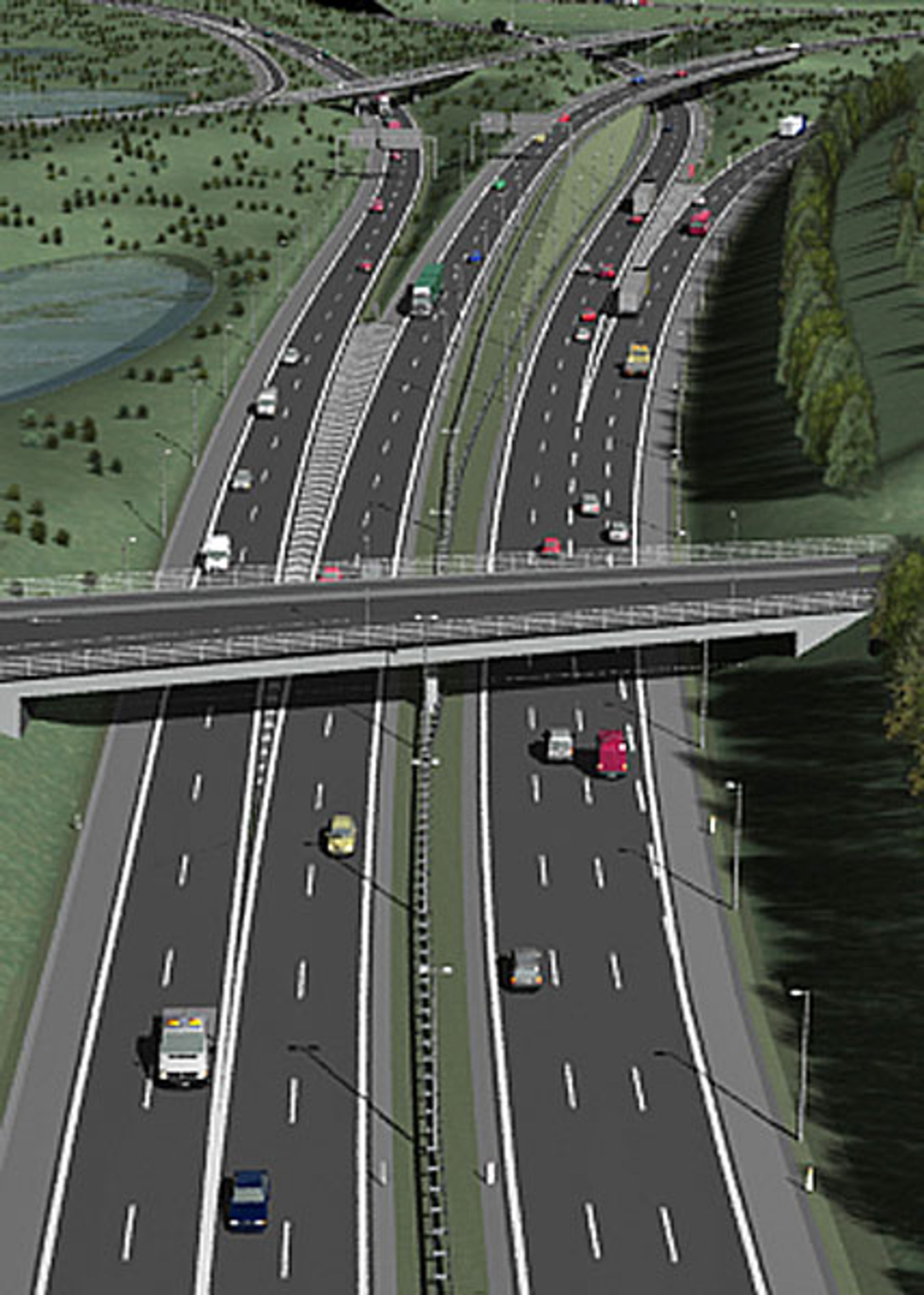 Første etape ef Frederikssunds-motorvejen skaber forbindelse mellem Motorring 3 og Motorring 4.