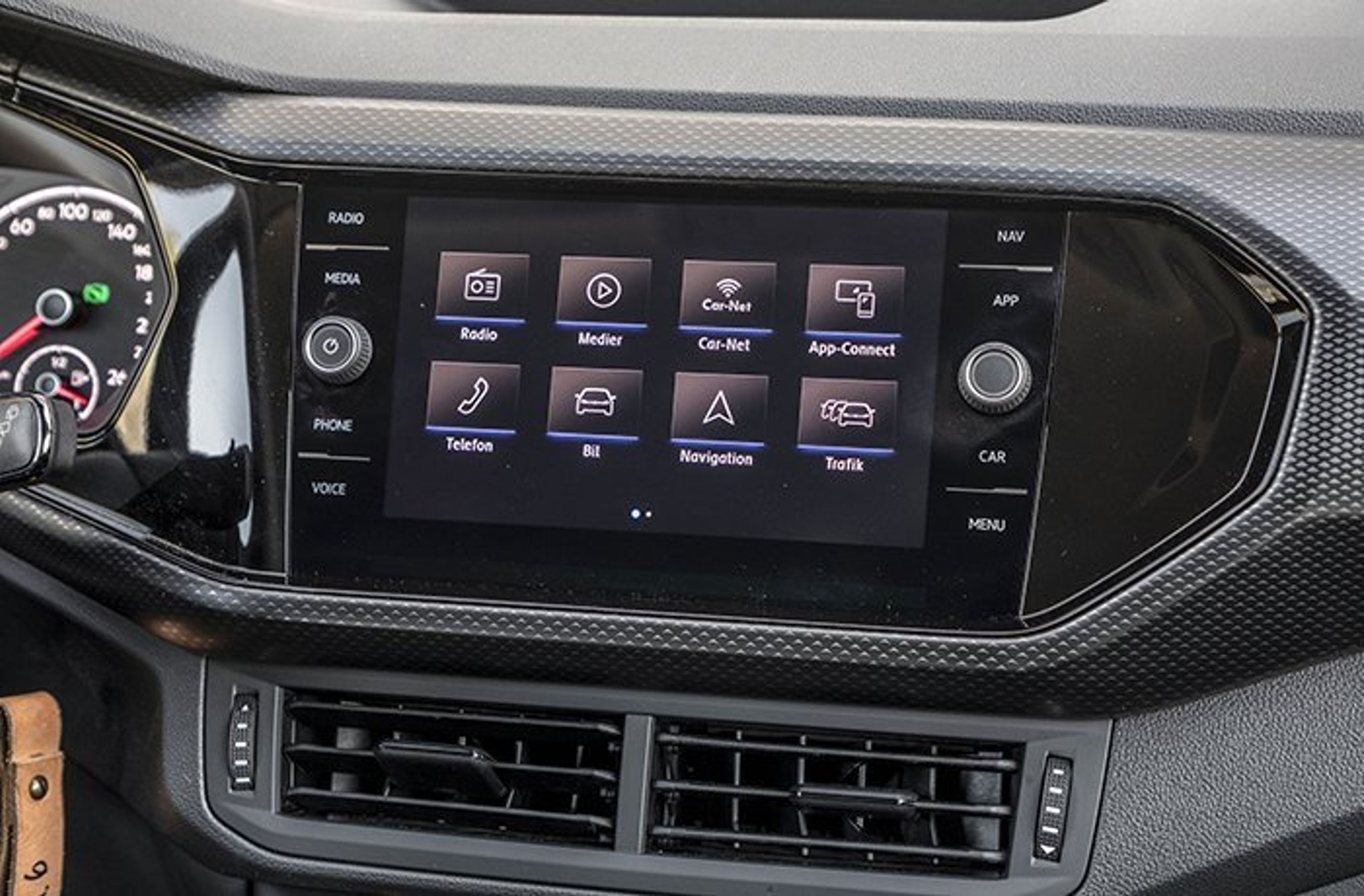 God trykskærm i VW T-Cross