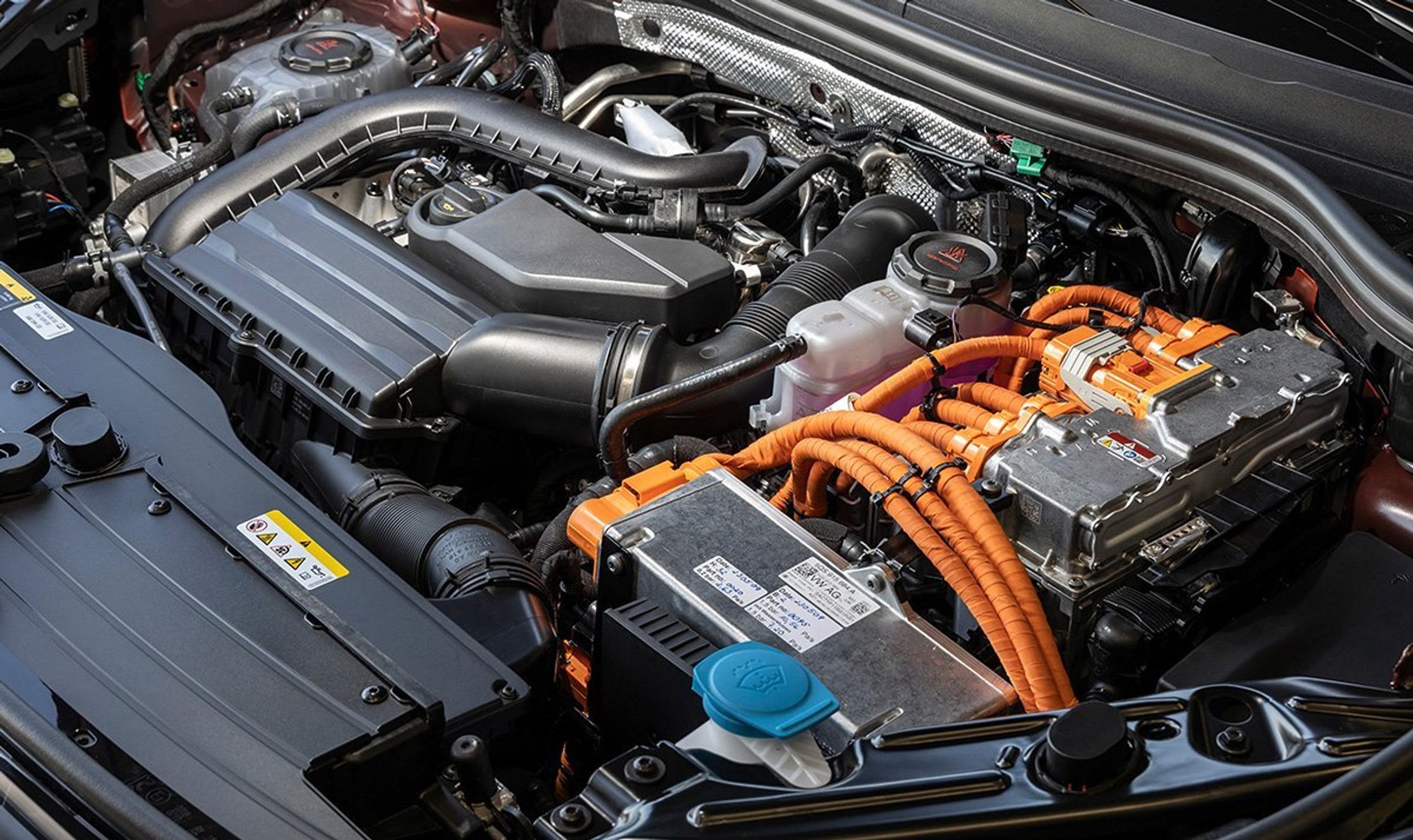 Motorrummet i VW Tiguan.