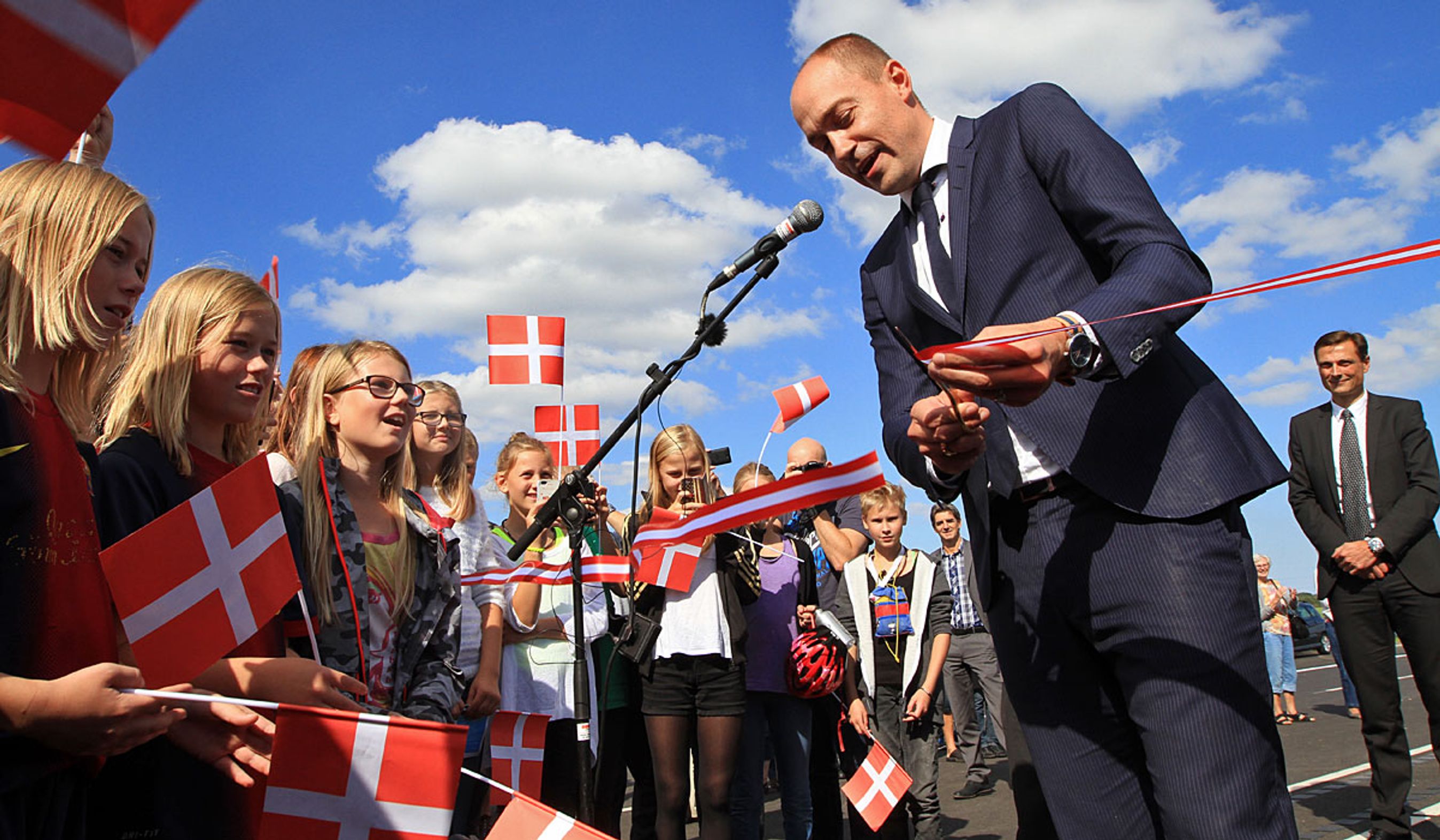Magnus Heunicke klippede snoren 3. september 2014.