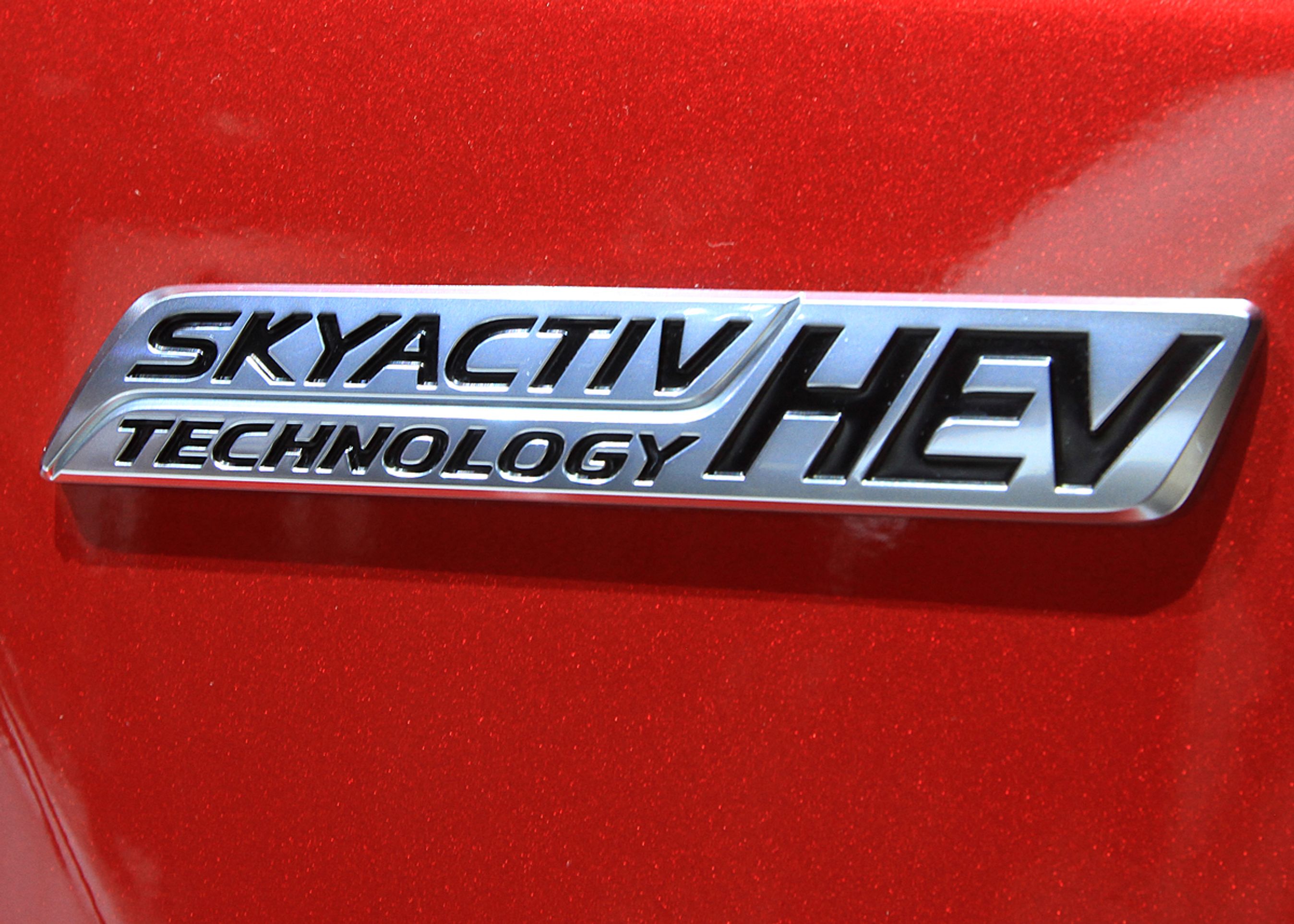 HEV-betegnelsen på bagklappen betyder "Hybrid Electric Vehicle".