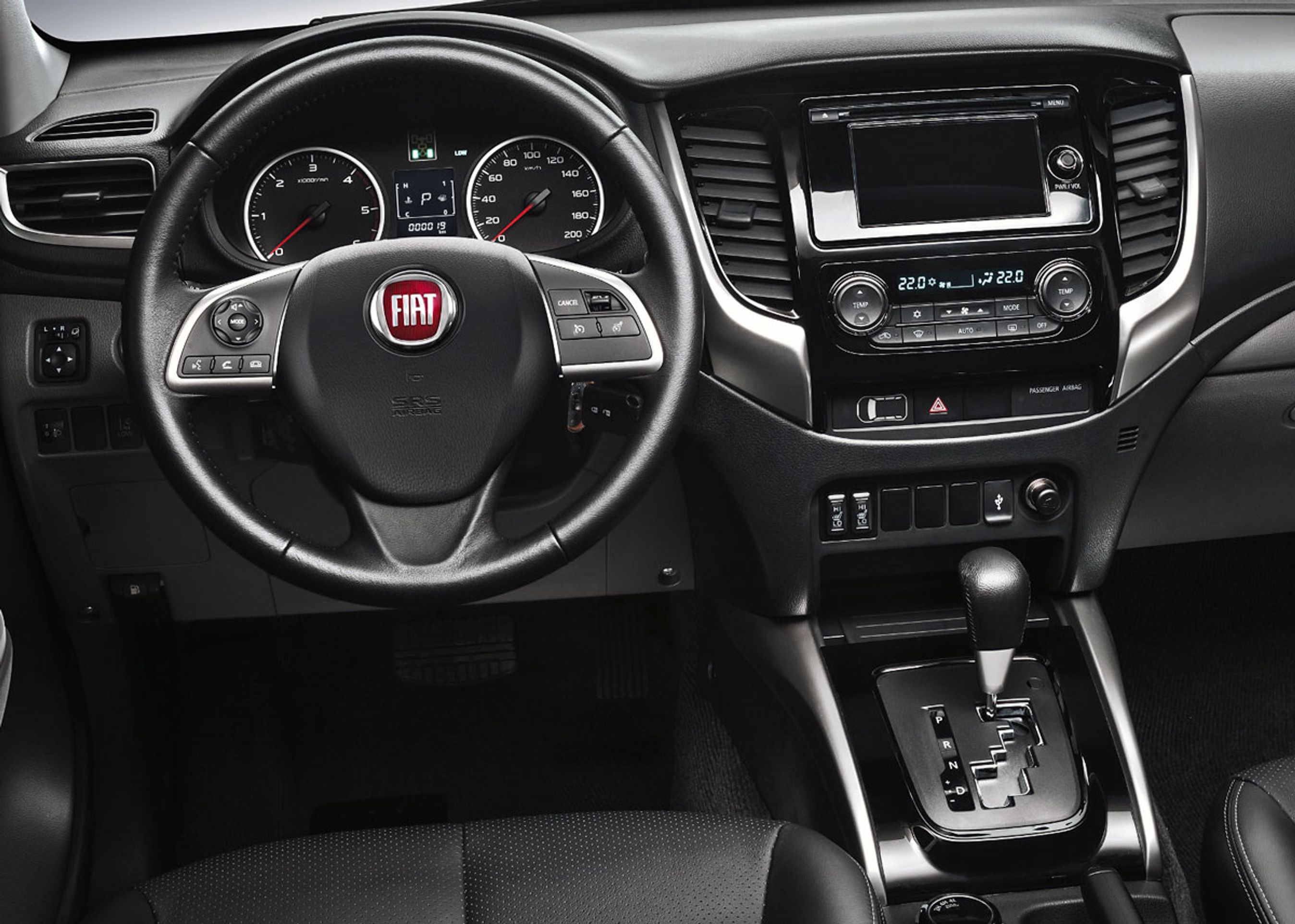 Førerpladsen minder om en personbils. Foto: Fiat