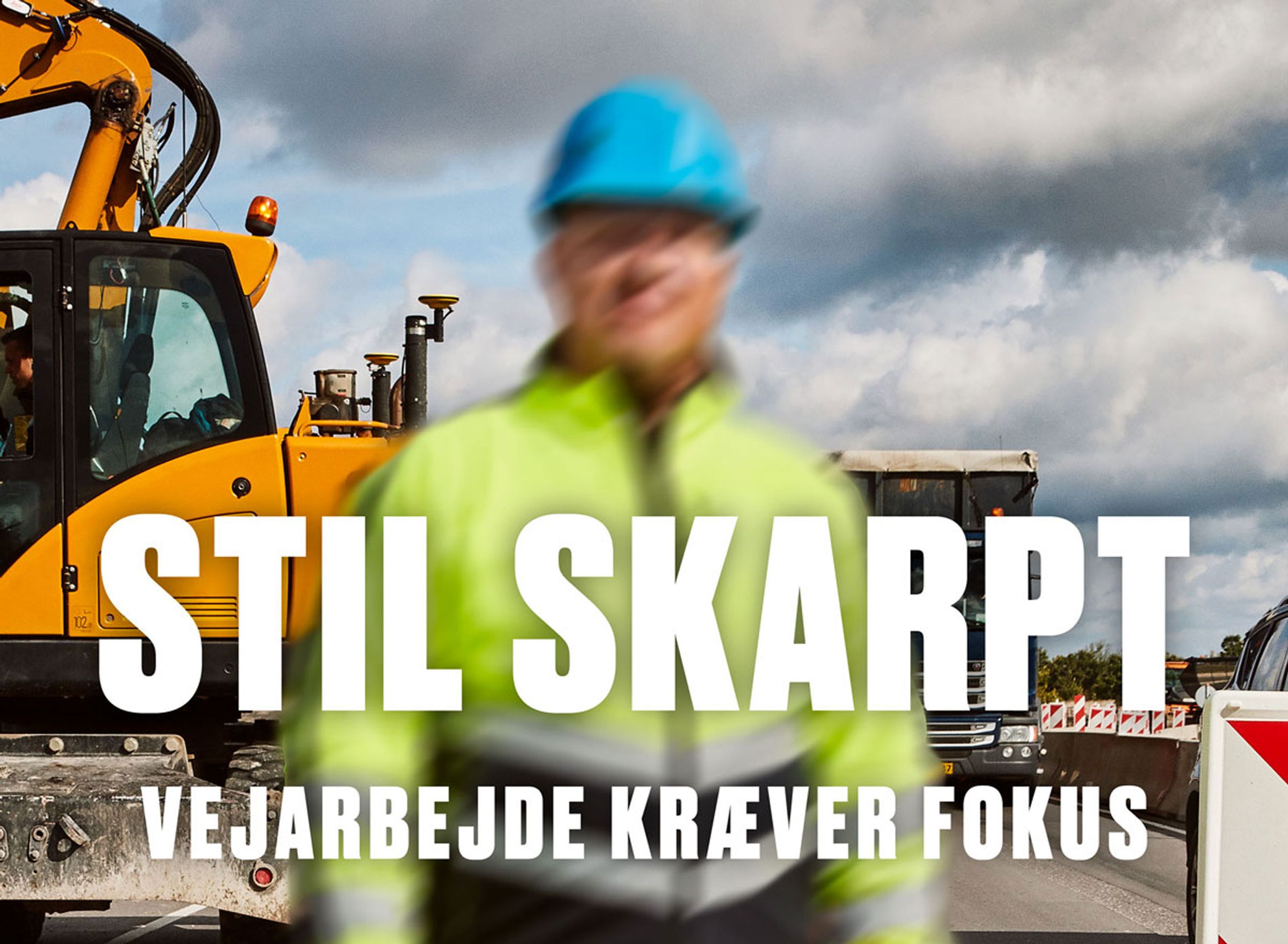 Ny kampagne skal få bilister til at holde fokus ved vejarbejder