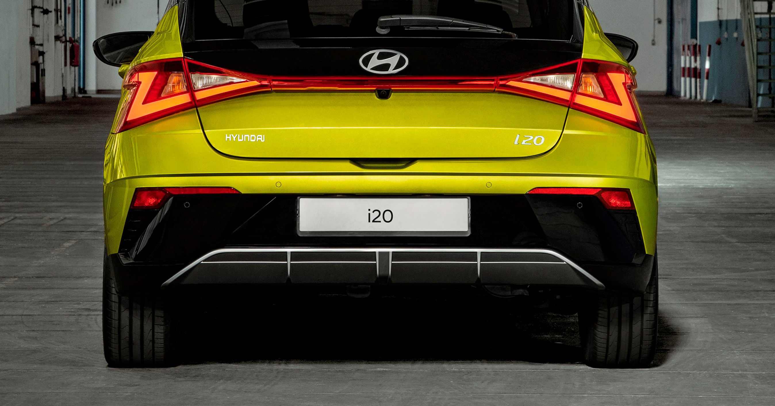 Bagpartiet på fornyet Hyundai i20.