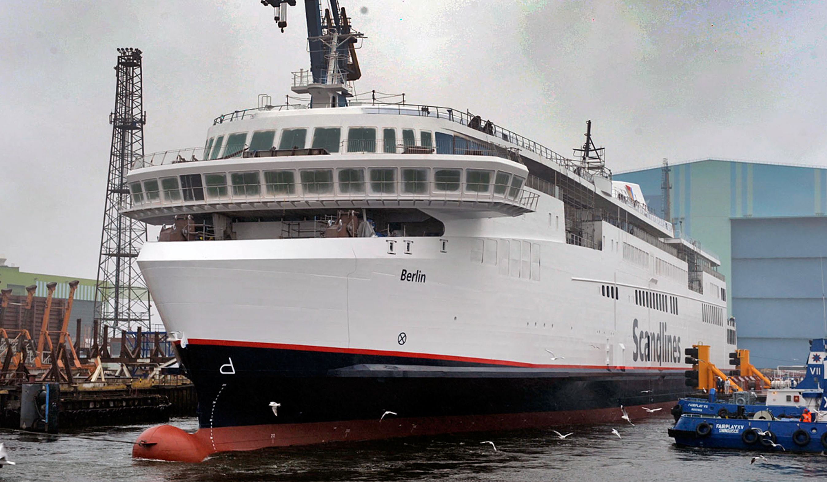 "Berlin" blev søsat i december og skulle have været driftsklar i marts.