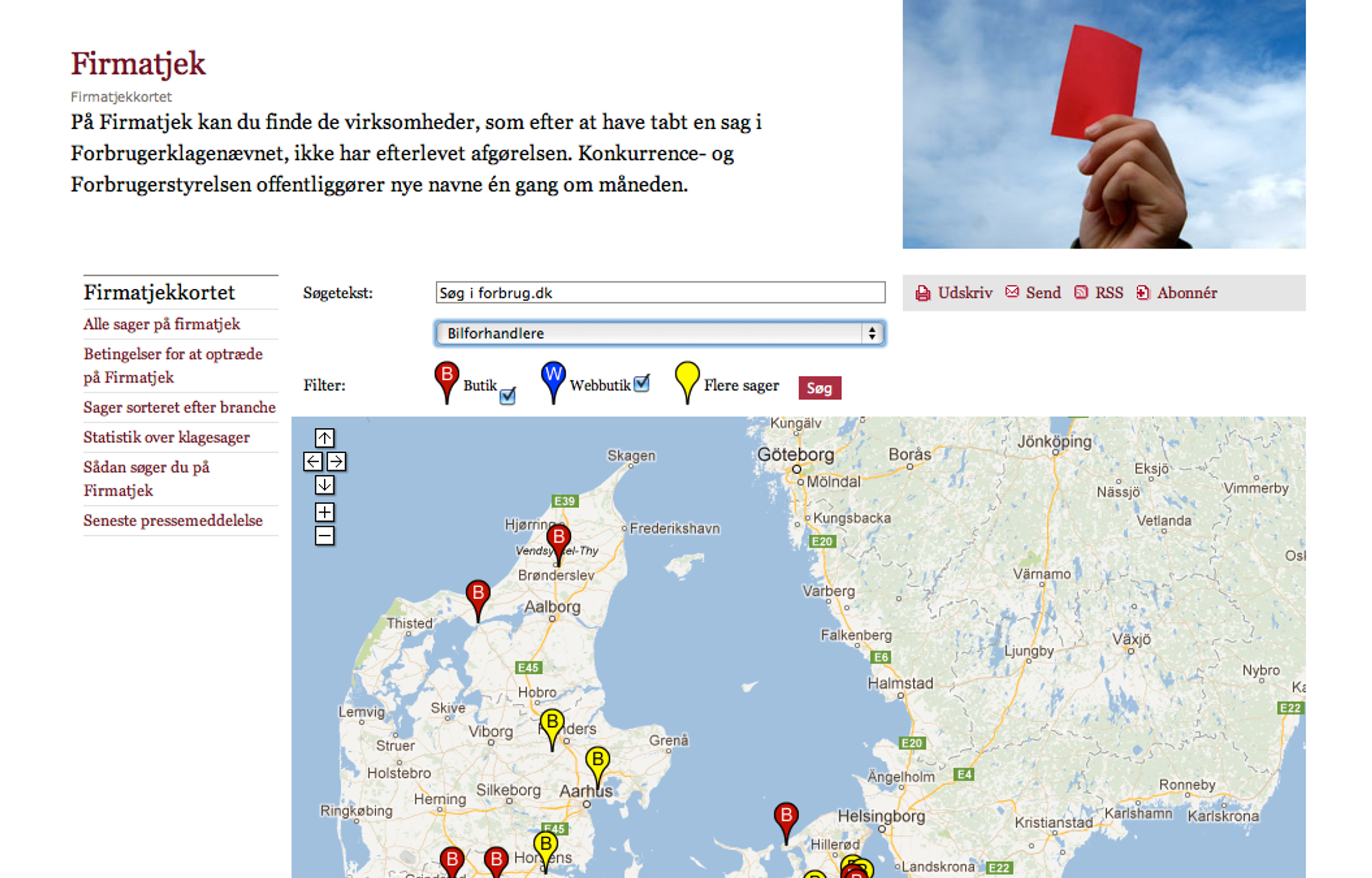 På firmatjek.dk kan du se, om bilforhandleren har set stort på en afgørelse fra Forbrugerklagenævnet.