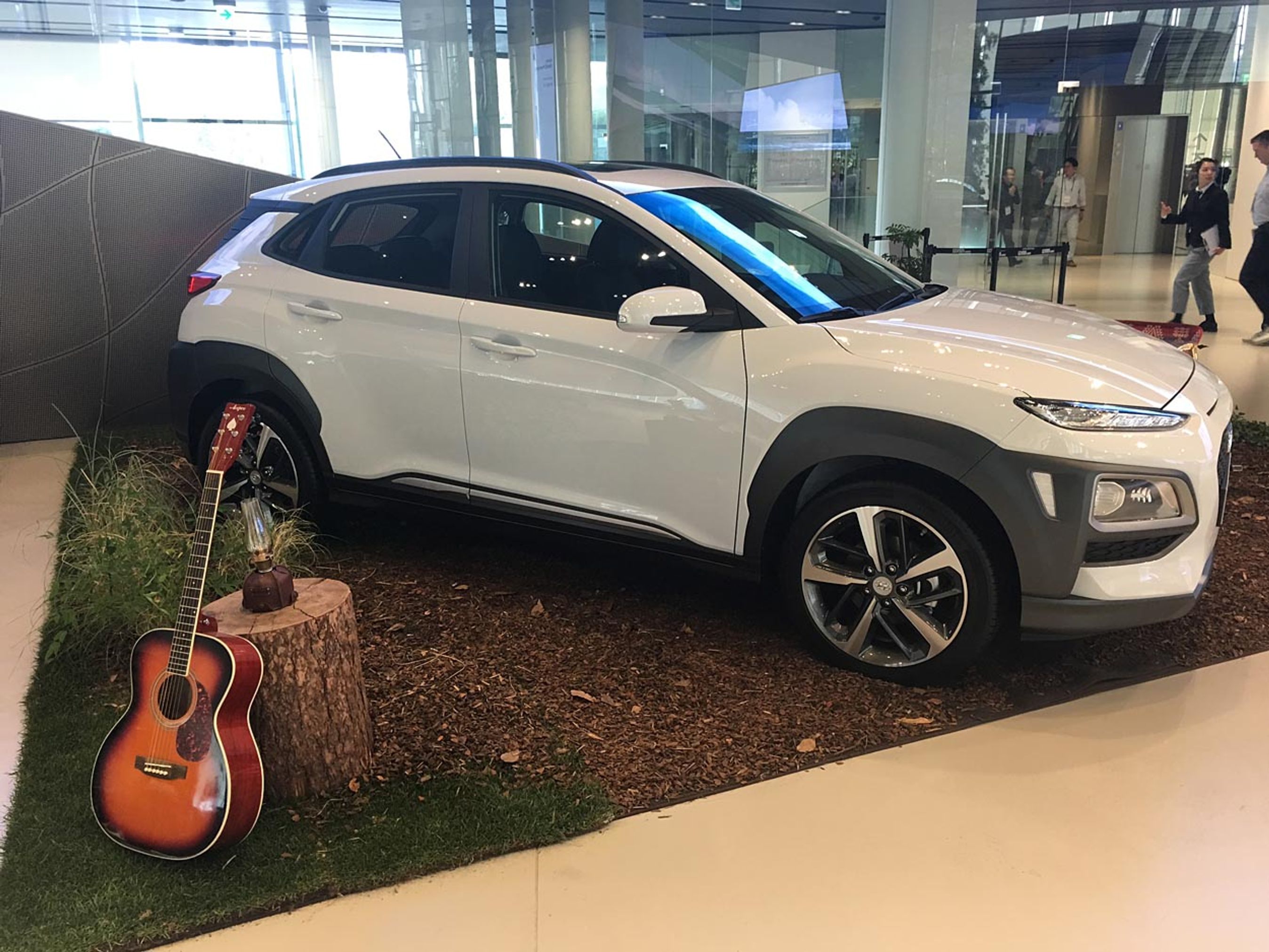 De smalle LED-lygter i flere etager er nyt fra Hyundai. Foto: Søren W. Rasmussen