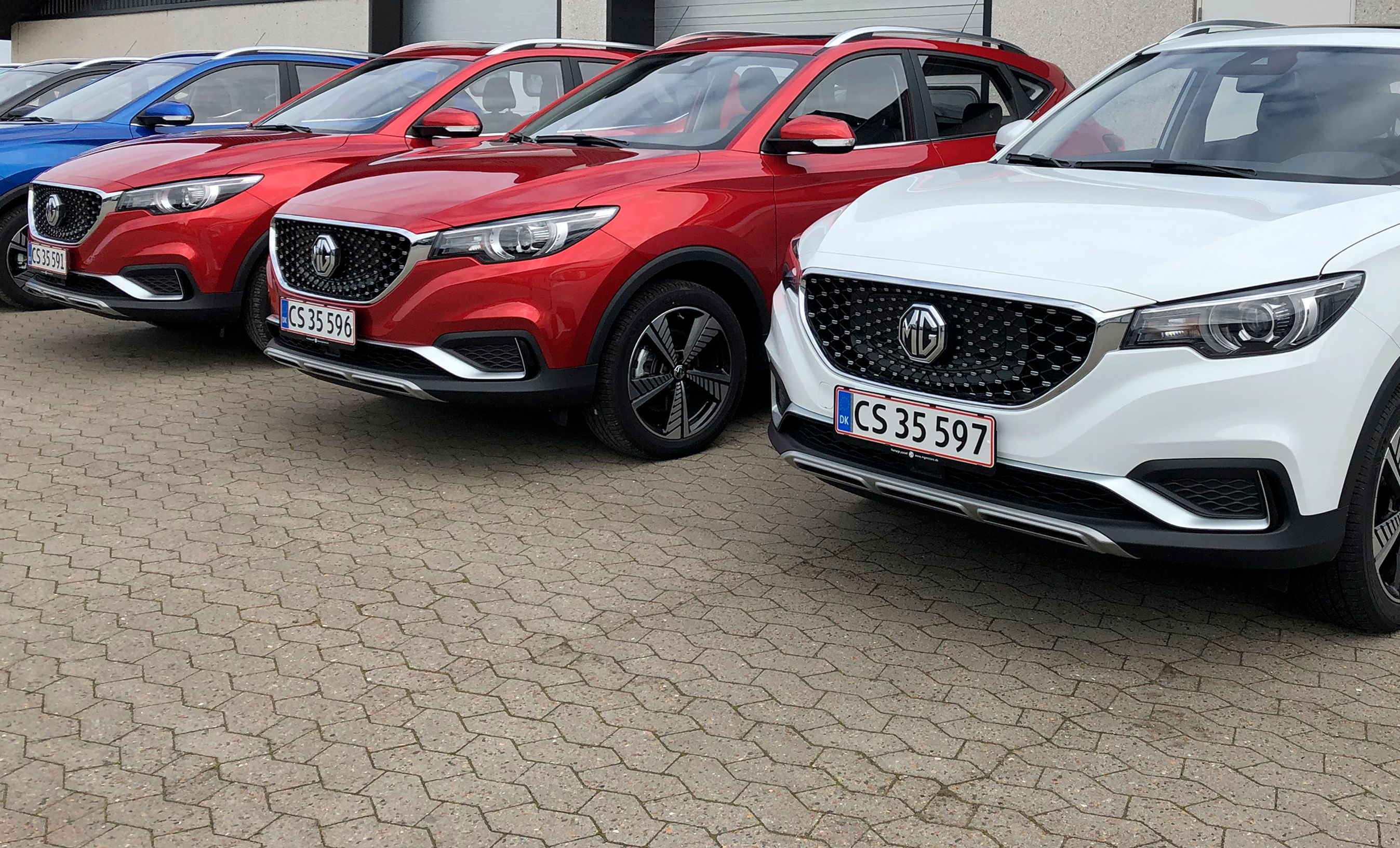 MGs første otte biler er netop blevet indregistreret i Danmark.