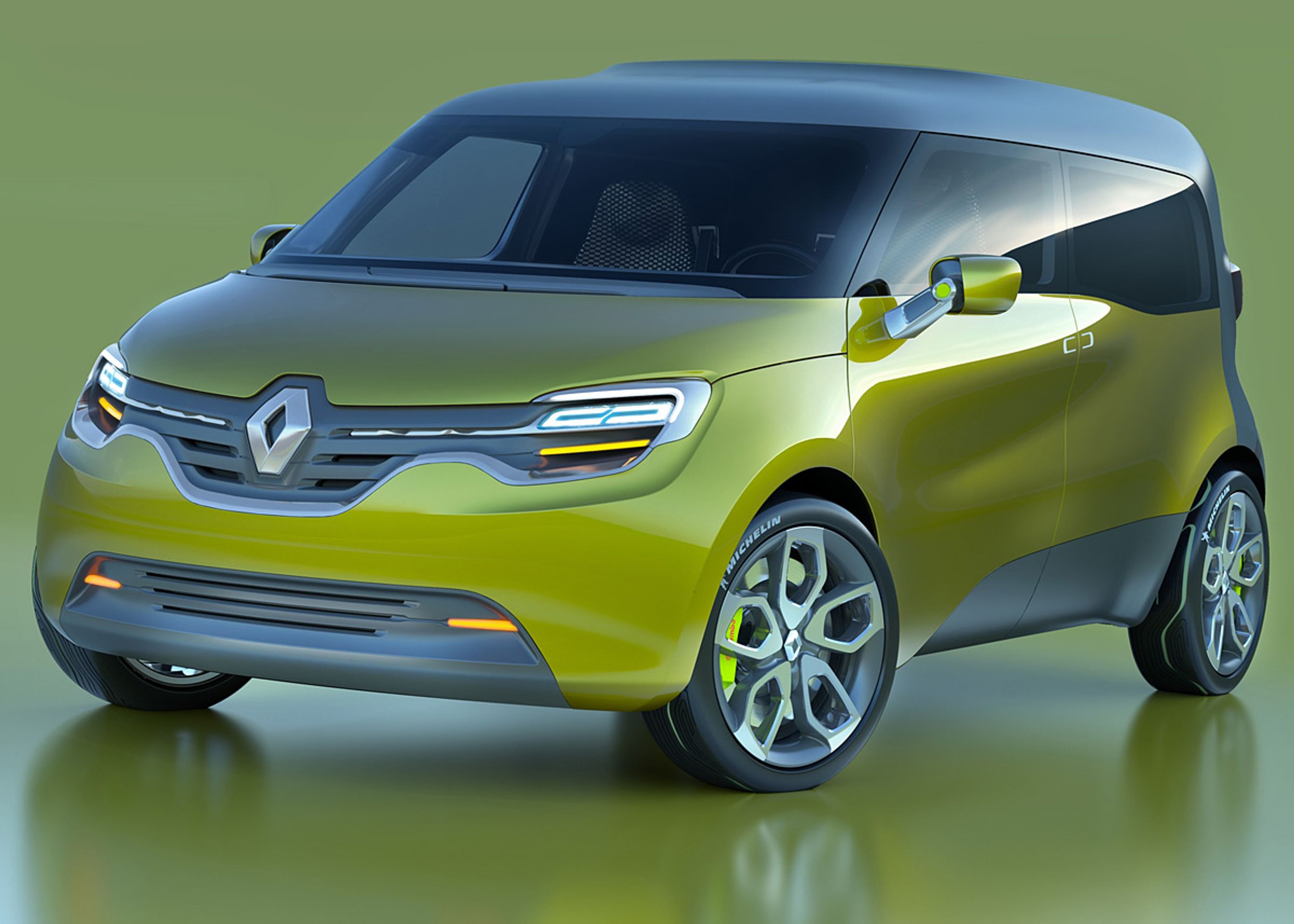 Fronten på den nye Clio? Givetvis. Grundridset til en ny Modus eller Kangoo? Muligvis.