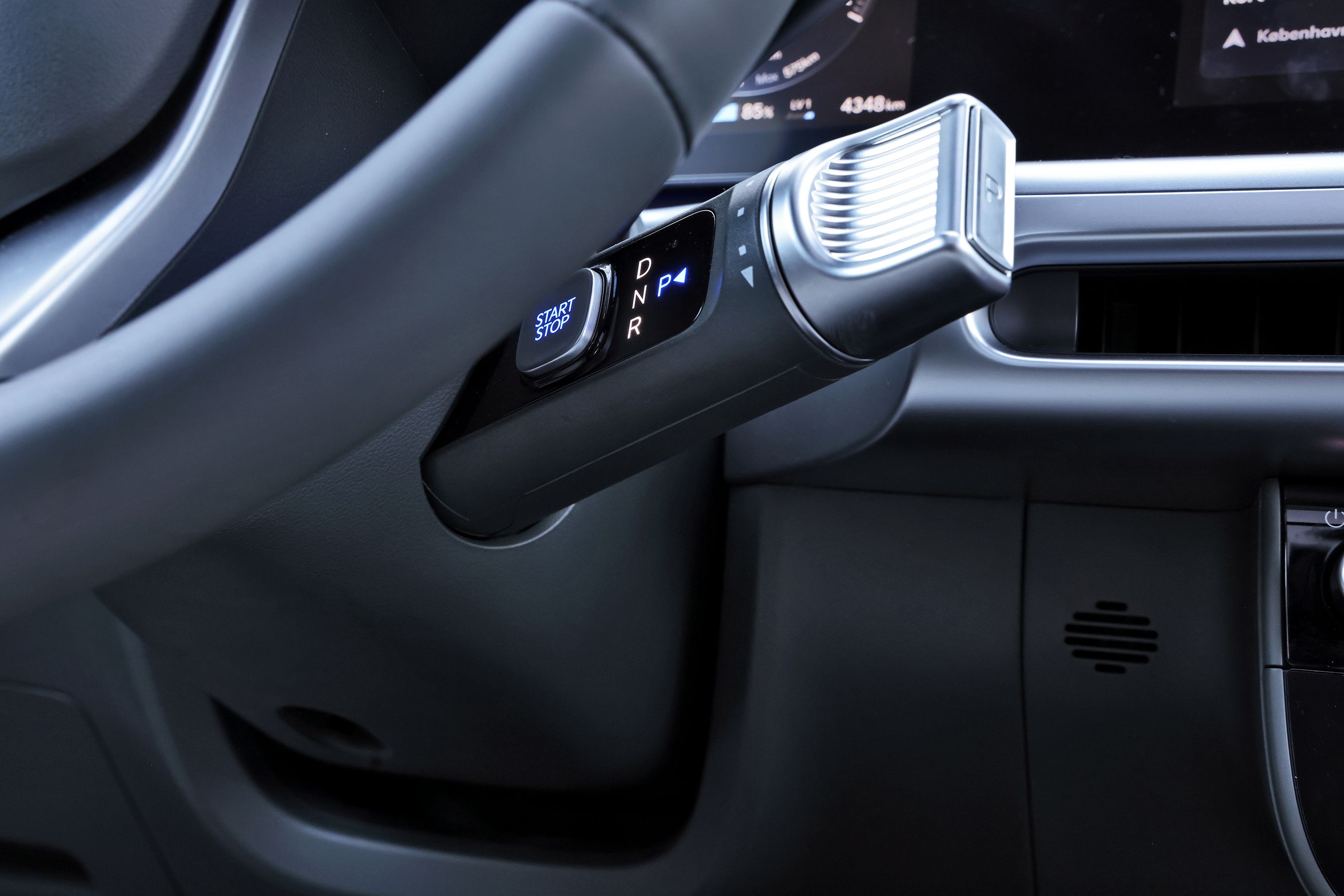 Gearvælger i en Hyundai Ioniq 9