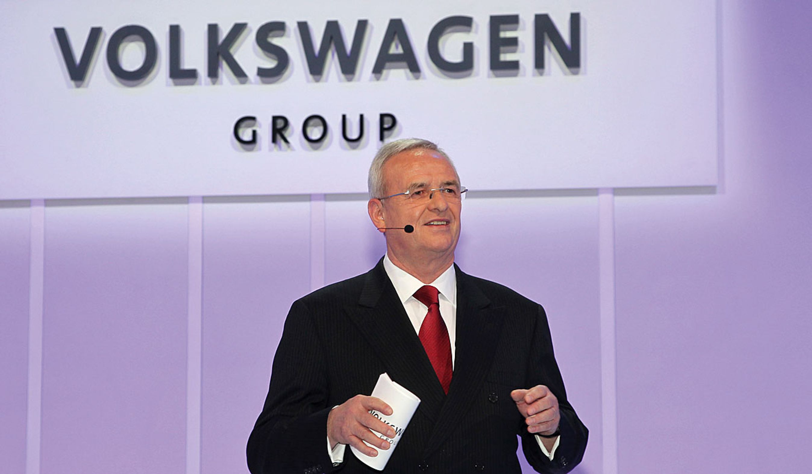 Dr. Martin Winterkorn kunne sole sig i lutter succes, da han under Genéve-udstillingen præsenterede koncernens nye produkter.