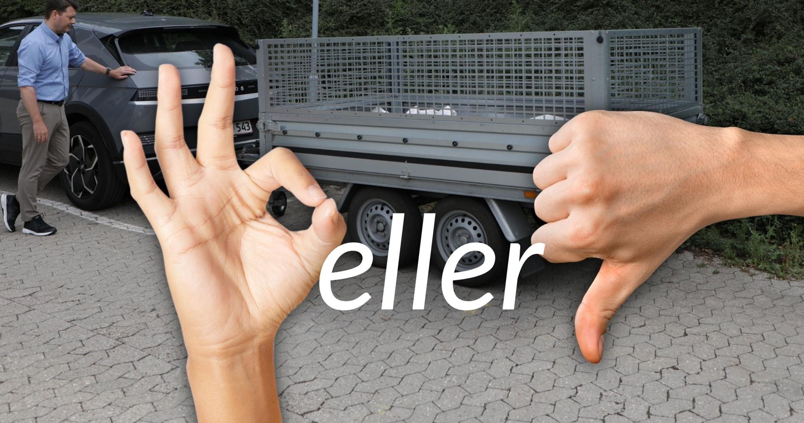 Illustration med trailer parkeret uden for p-bås