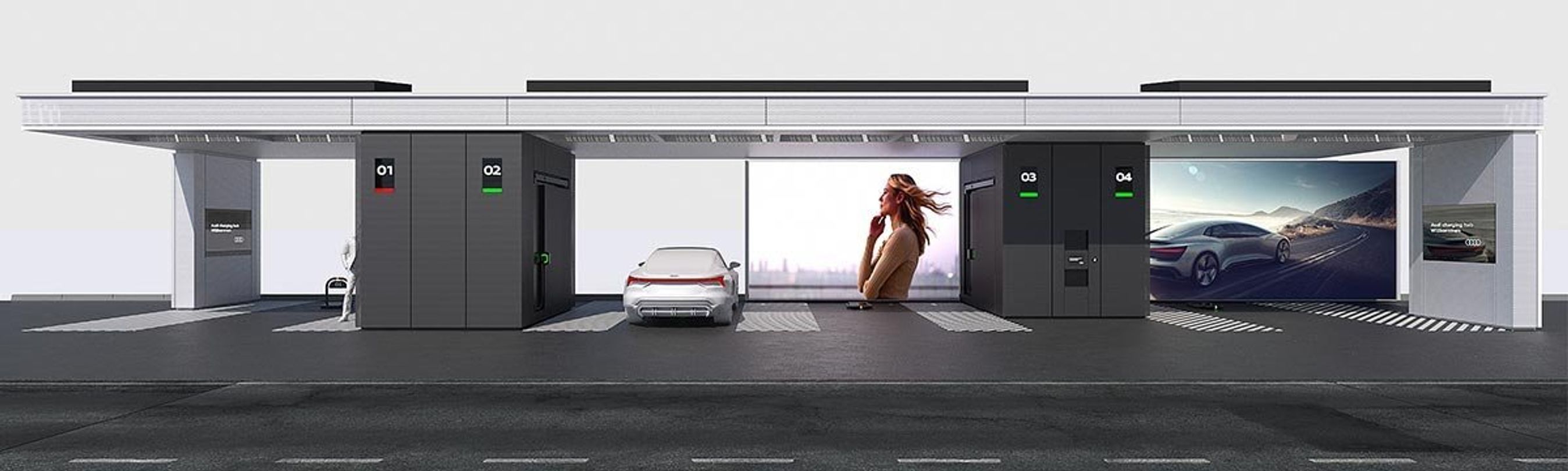 Den næste ladestation skal bygges i Zürich i Schweiz og får et lidt andet layout, da man altid må tilpasse formen efter de fysiske forhold. Her kommer ingen lounge, da der er masser af cafeer og lignende lige uden for ladestationen