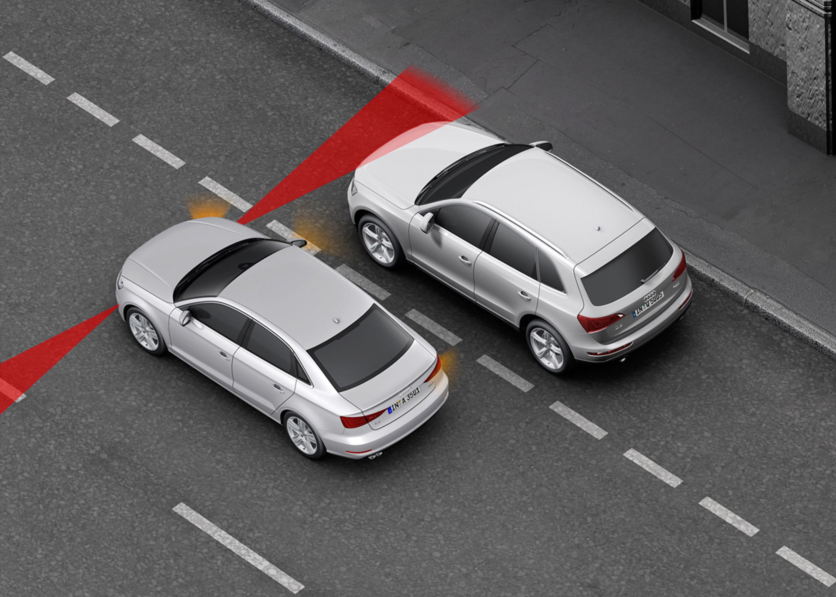 Audi A3 kan - som en del andre nye biler - opmåle p-pladser og selv køre ind på en begrænset plads.