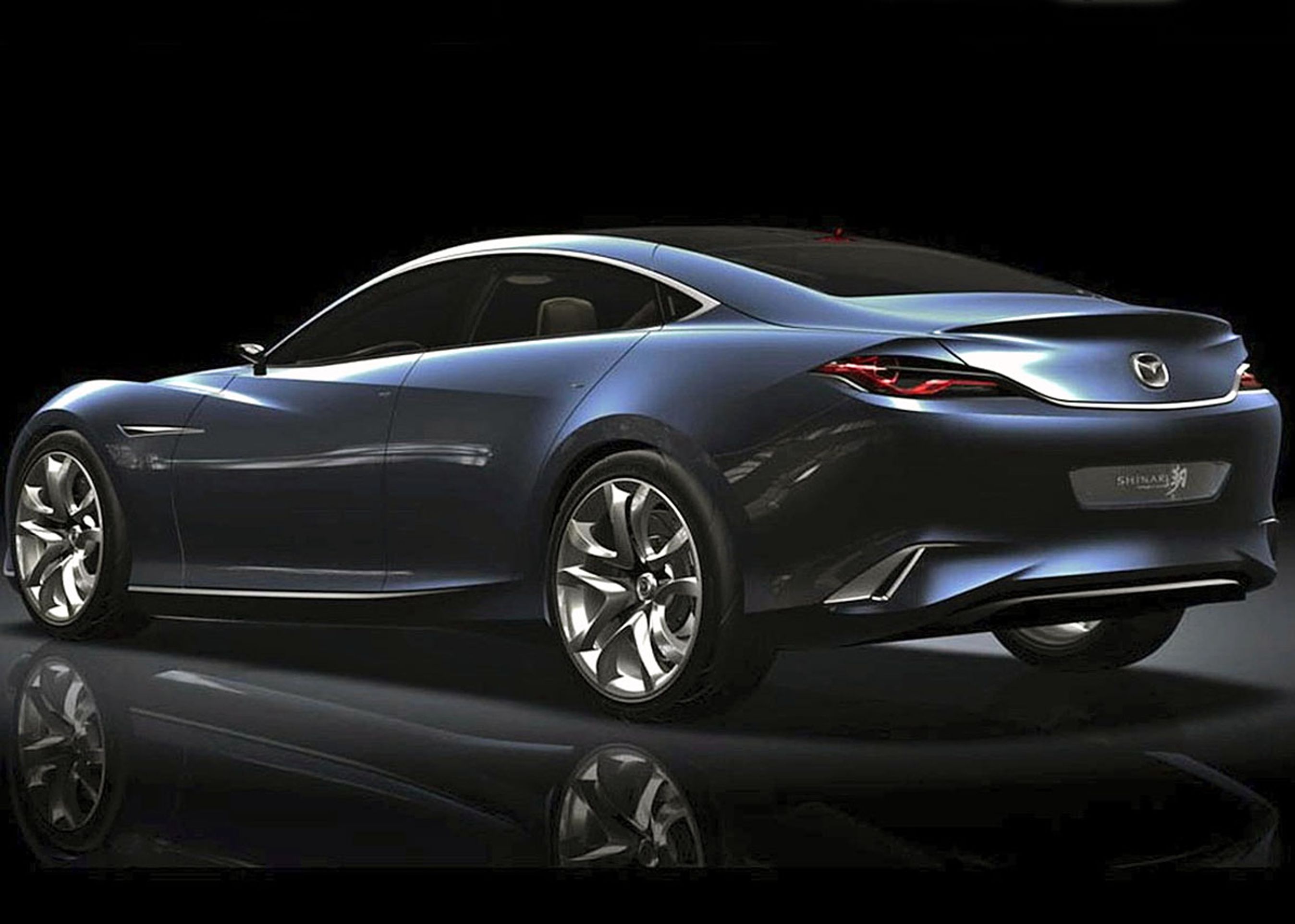Konceptbilen Shinari fra 2010 var først til at indikere Mazdas designskifte.