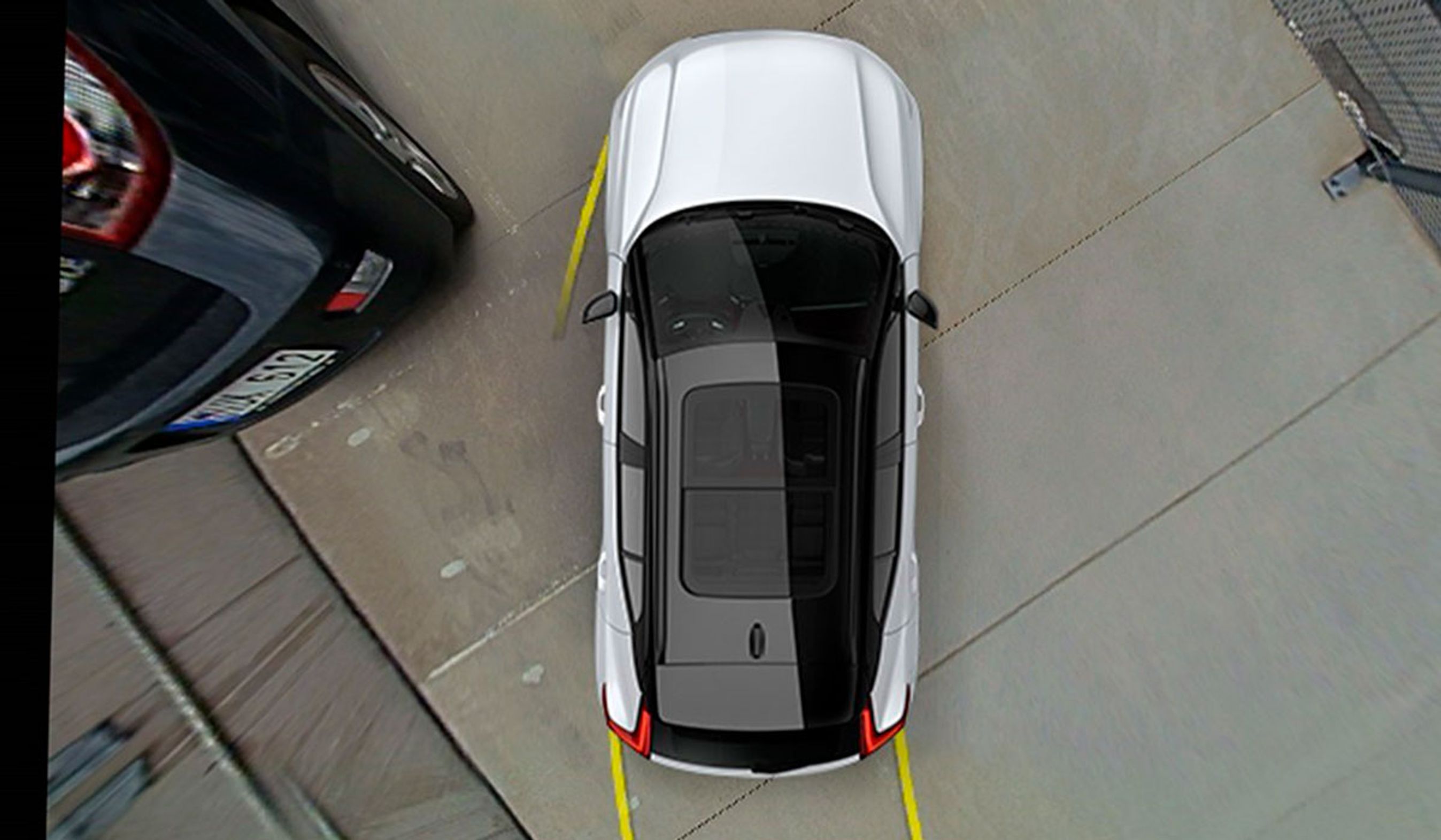 Volvo XC40 set som model på bilens egen skærm.