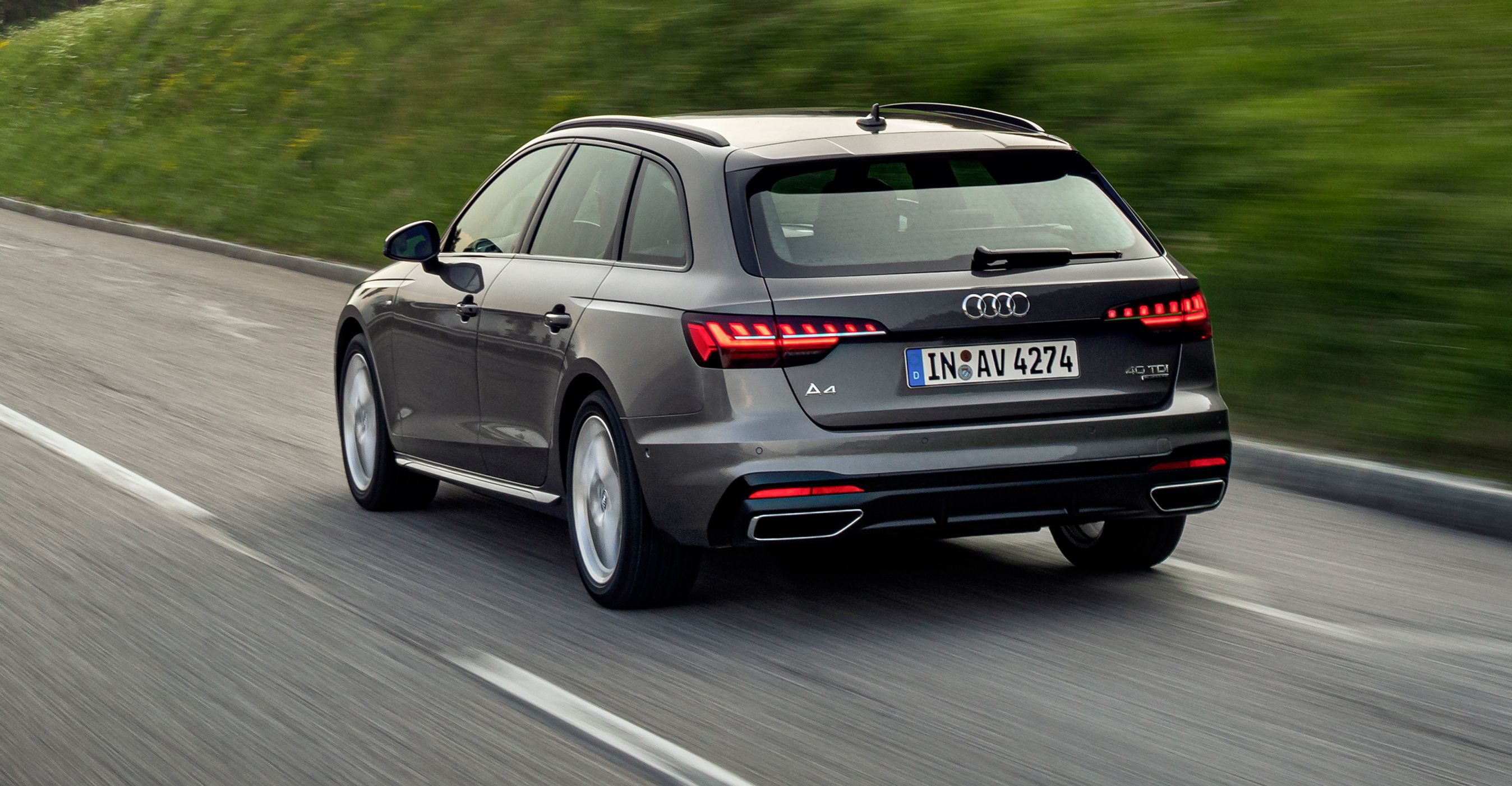 Audi A4 i den fornyede Avant-udgave.