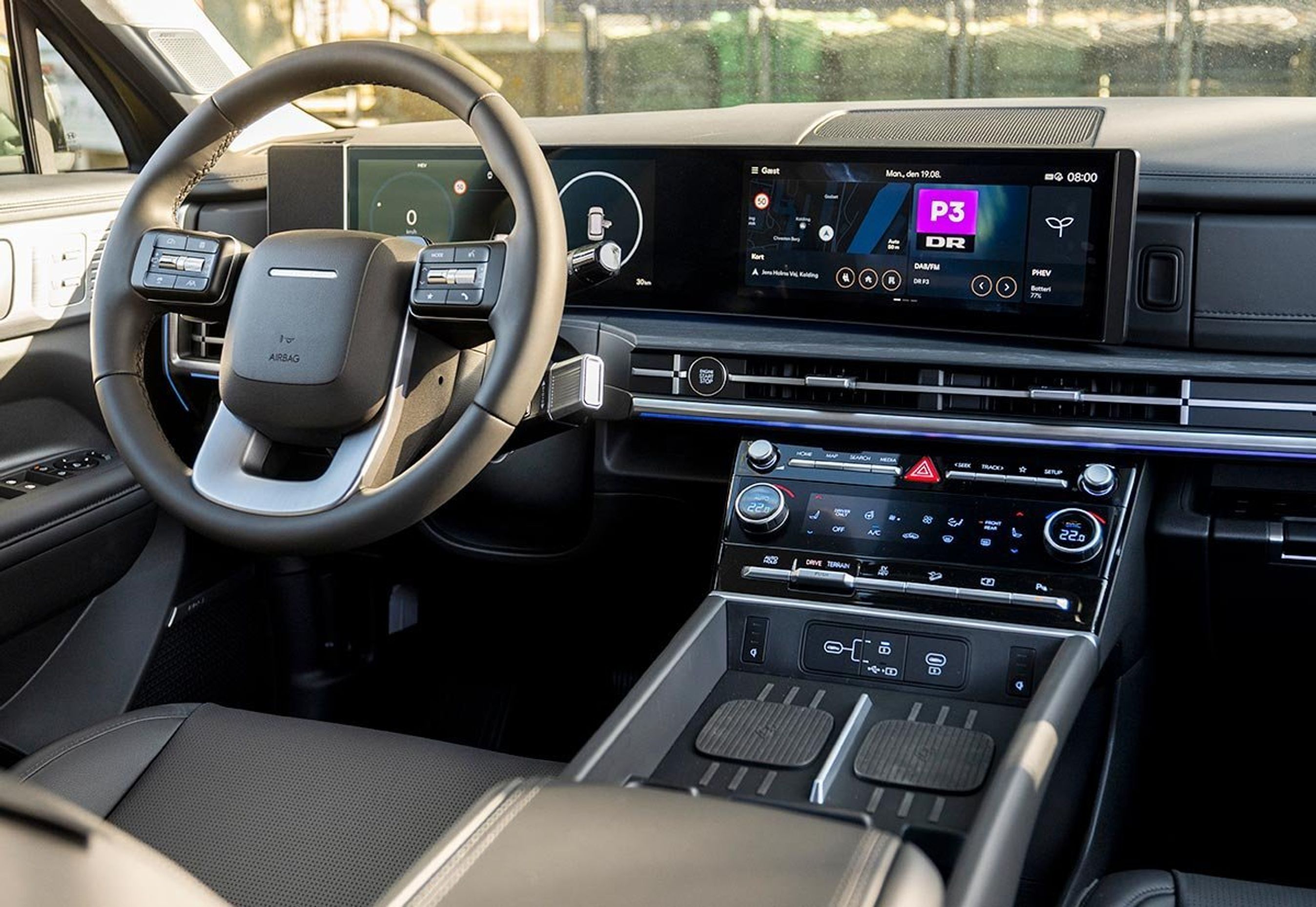 Førerpladsen i Santa Fe.