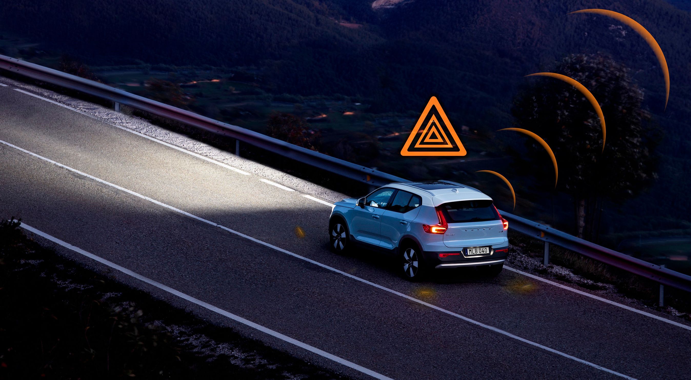 Nyere Volvoer kan nu fortælle deres omgivelser, hvis de er havareret.