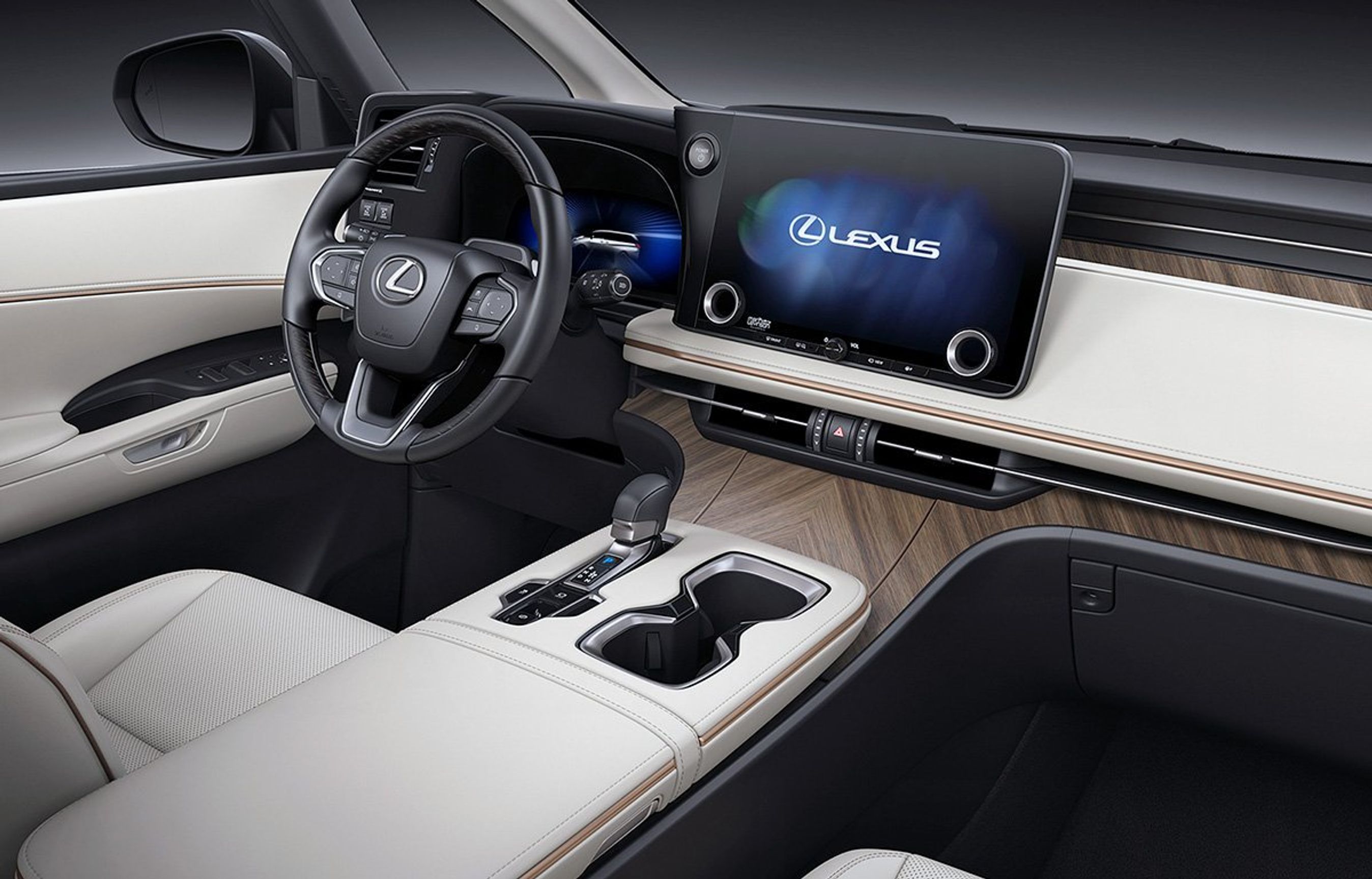 Førerpladsen i Lexus LM.