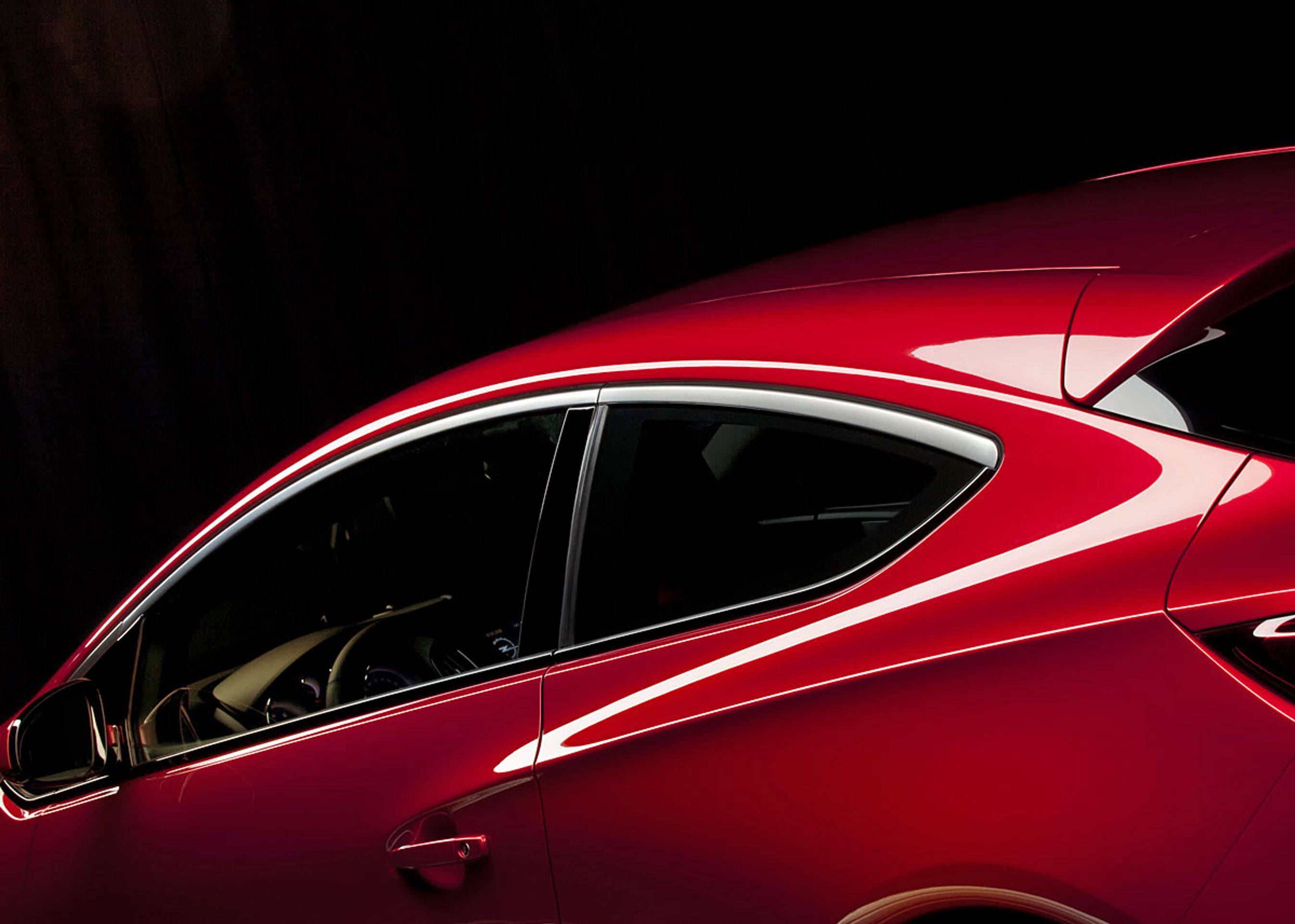 Opels hockey-stav-tema er tydelig i denne vinkel og i denne belysning.