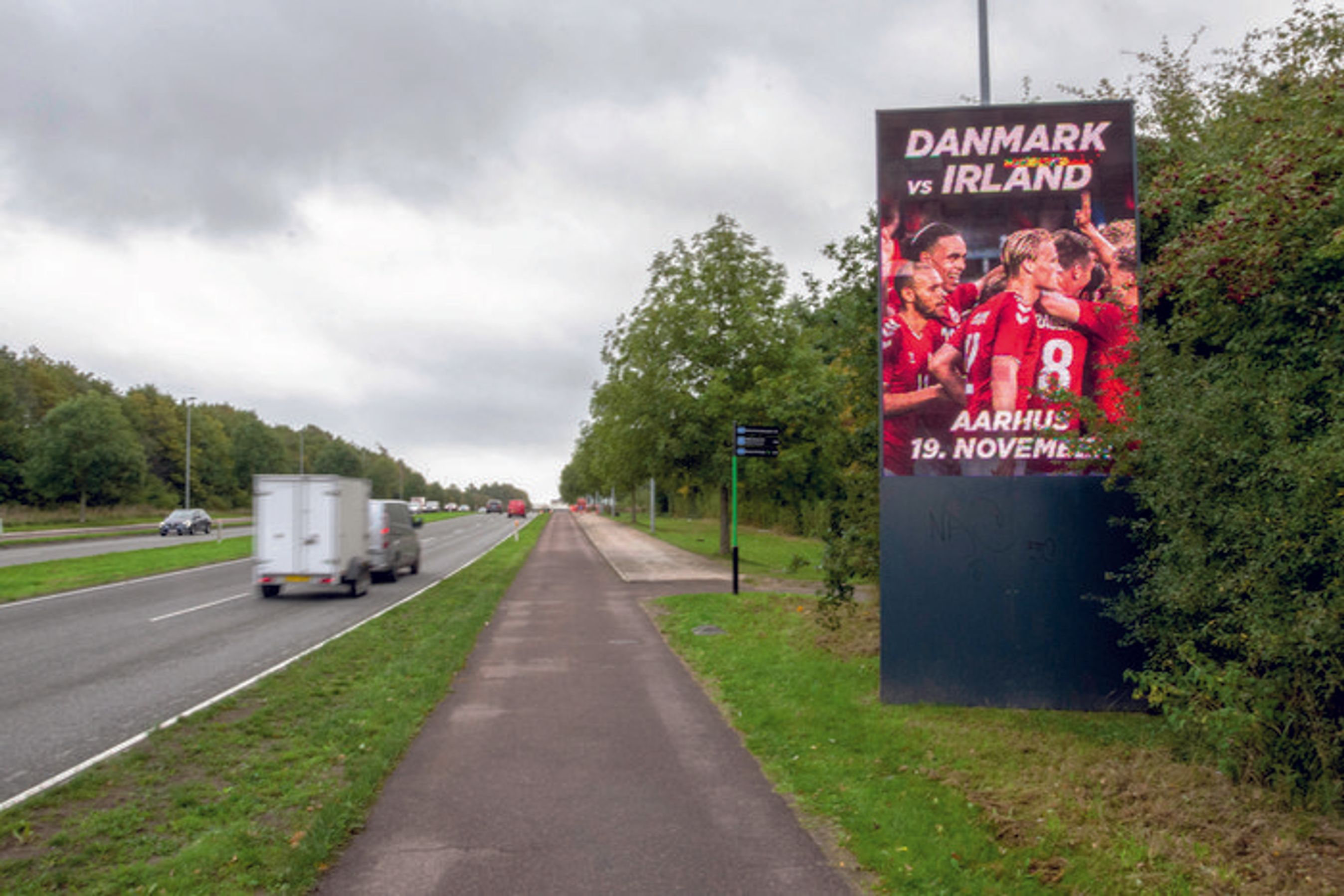 Skilt ved Randersvej i Aarhus