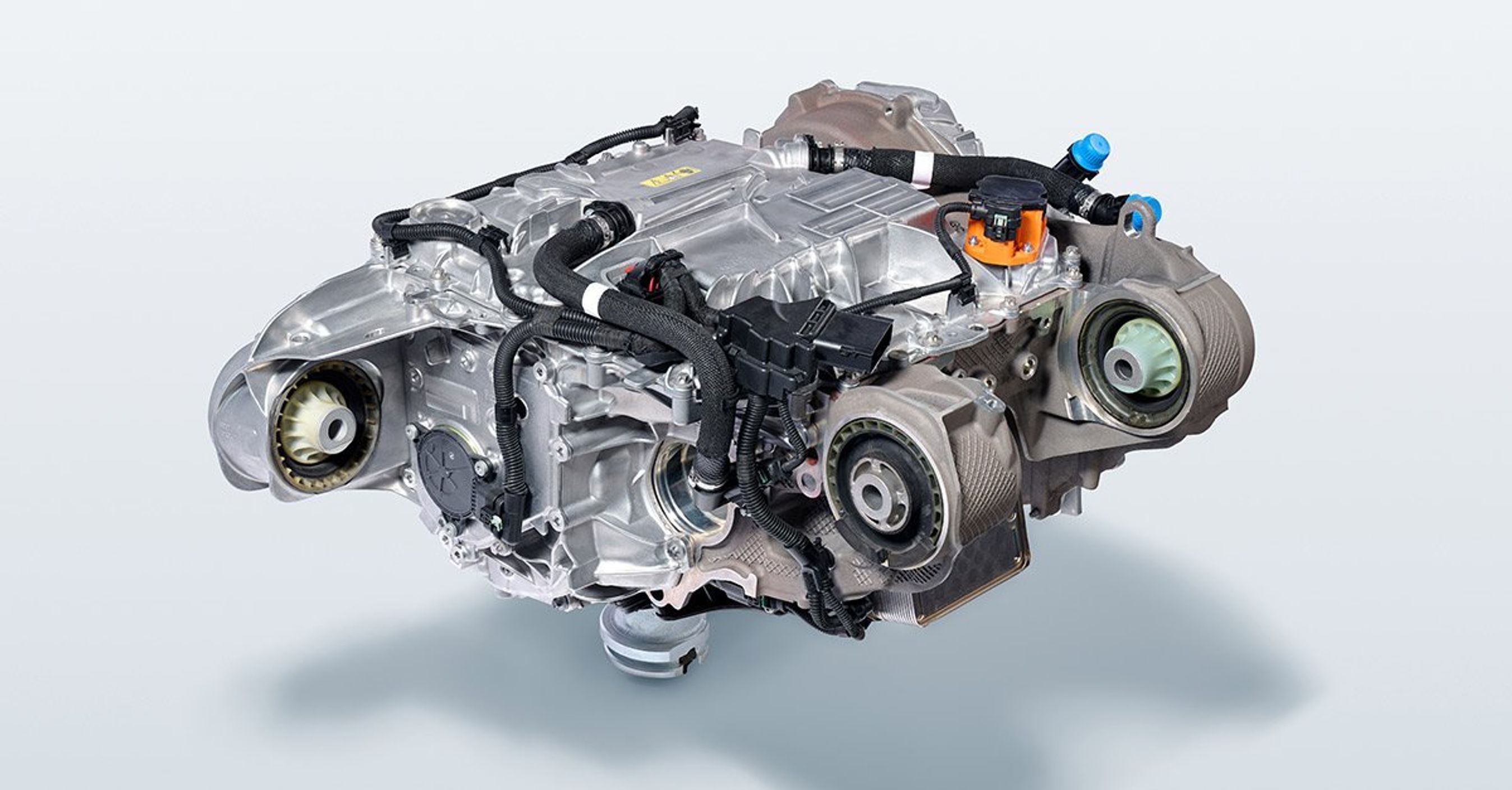 Elmotor på display.