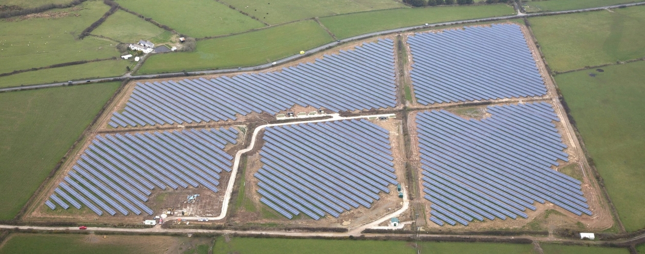 Aerial view of Solar Farm