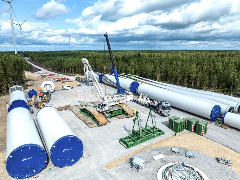 Wind farm constructions