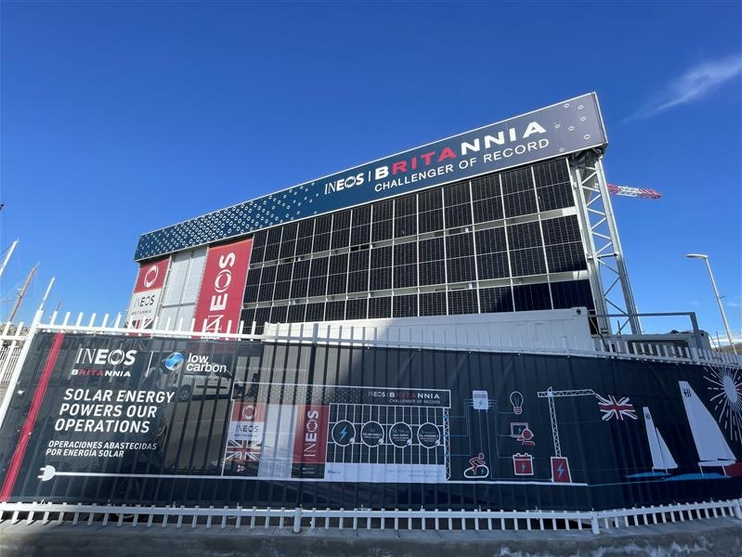 America's Cup Base with Low Carbon solar installation