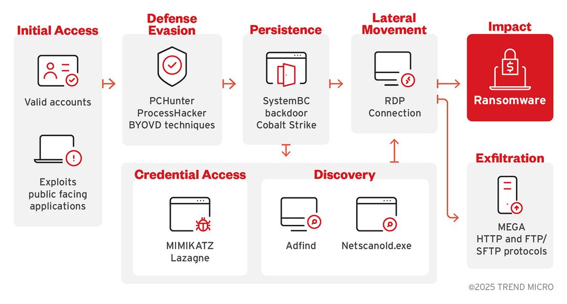 Figure 4. DragonForce observed infection chain