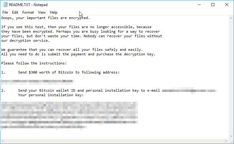 Ransom notes of Petya’s latest iteration