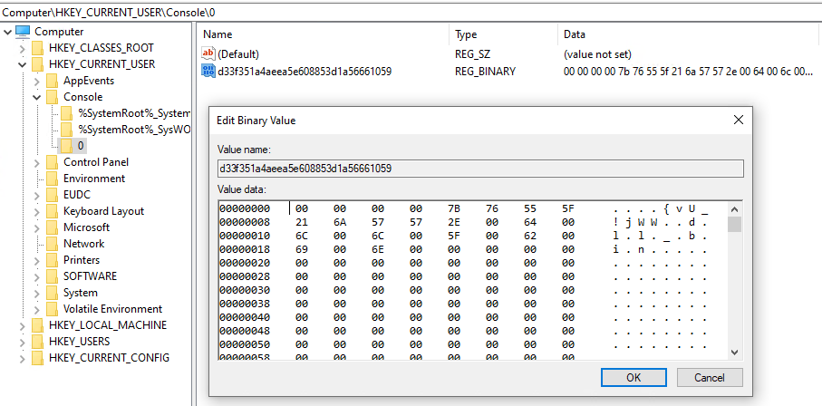 Figure 34. The Winos  stager store module is sent by the C&C server to the registry.