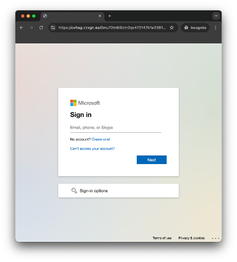 Figure 4. Other phishing pages target Microsoft 365 credentials