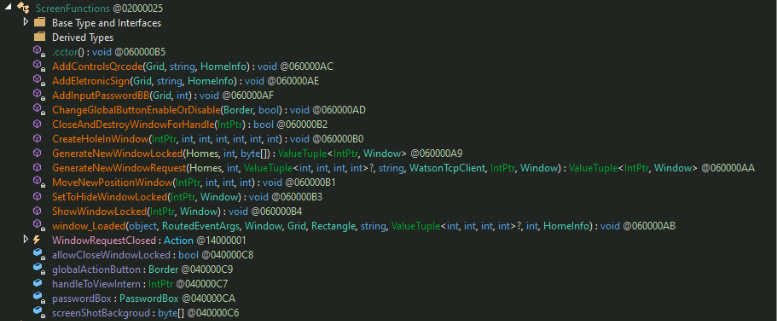 Figure 25. Screen functions used to create overlay windows